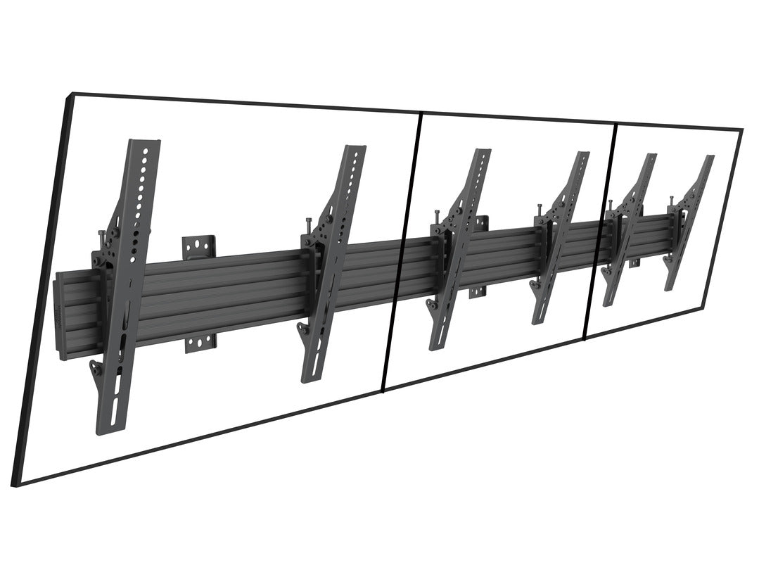 Multibrackets Pro MBW3U – Wandhalterung, neigbar, für 40", VESA 400×400, bis 90 kg, schwarz