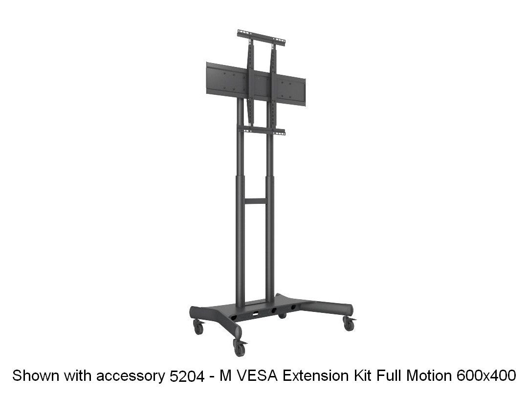 Multibrackets TV-Trolley Basic 180 Schwarz – Maximale Bildschirmgrösse 2,03 m, Kabelführung