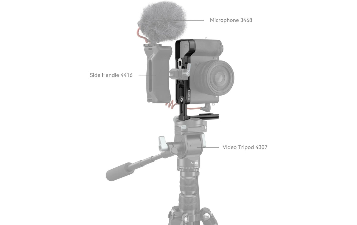 SmallRig 4569 L-Winkel – für Sony Alpha 7C II, Alpha 7CR – Schwarz