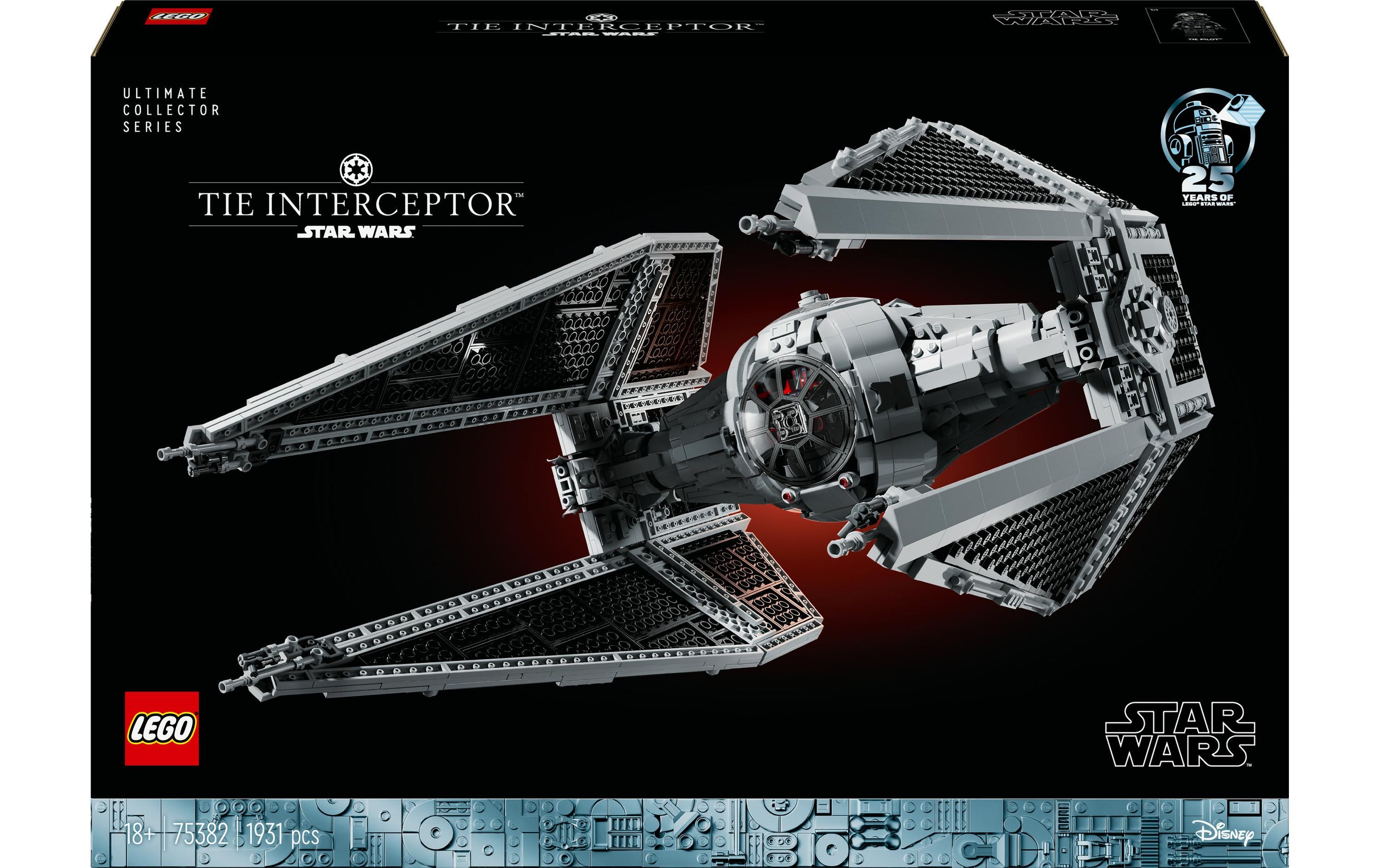LEGO Star Wars Tie Interceptor 3D-Puzzle – 1931 Teile – 40 × 32 × 33 cm – ab 18 Jahren