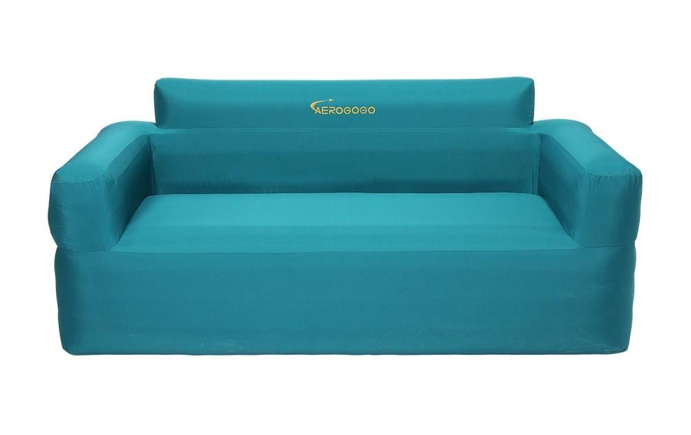 Aerogogo Beistelltisch BS2-02 – 170 × 74 × 74 cm – Polyester & PVC – türkis – mit 2 Sitzen