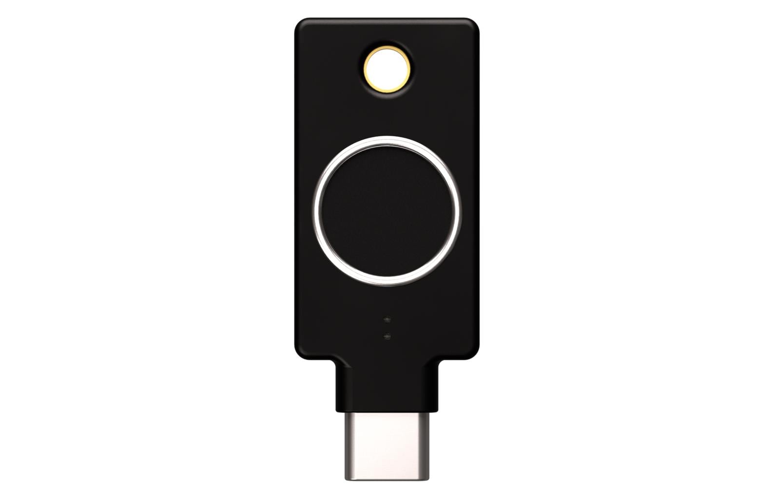 Yubico YubiKey C Bio FIDO Edition – USB-C – Schwarz – für Windows, macOS, Chrome OS und mehr
