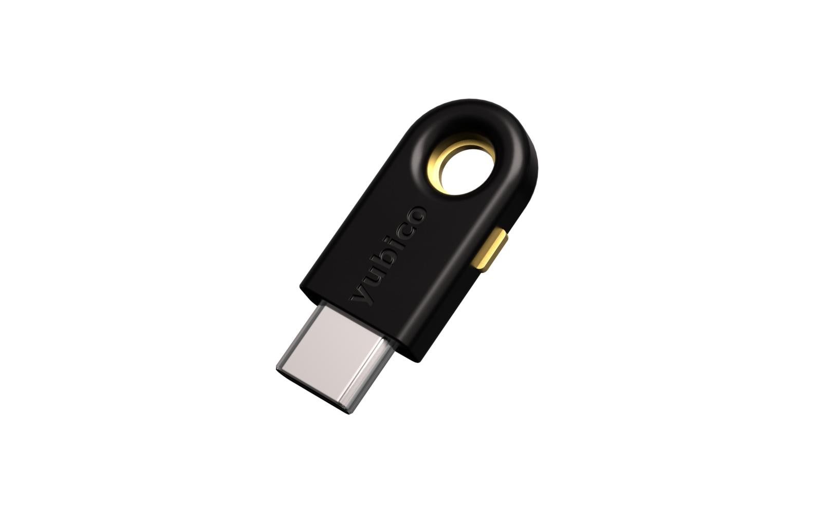 Yubico FIDO-HID-Gerät YubiKey 5C FIPS – für Windows, macOS, Chrome OS u. a., schwarz, IP68