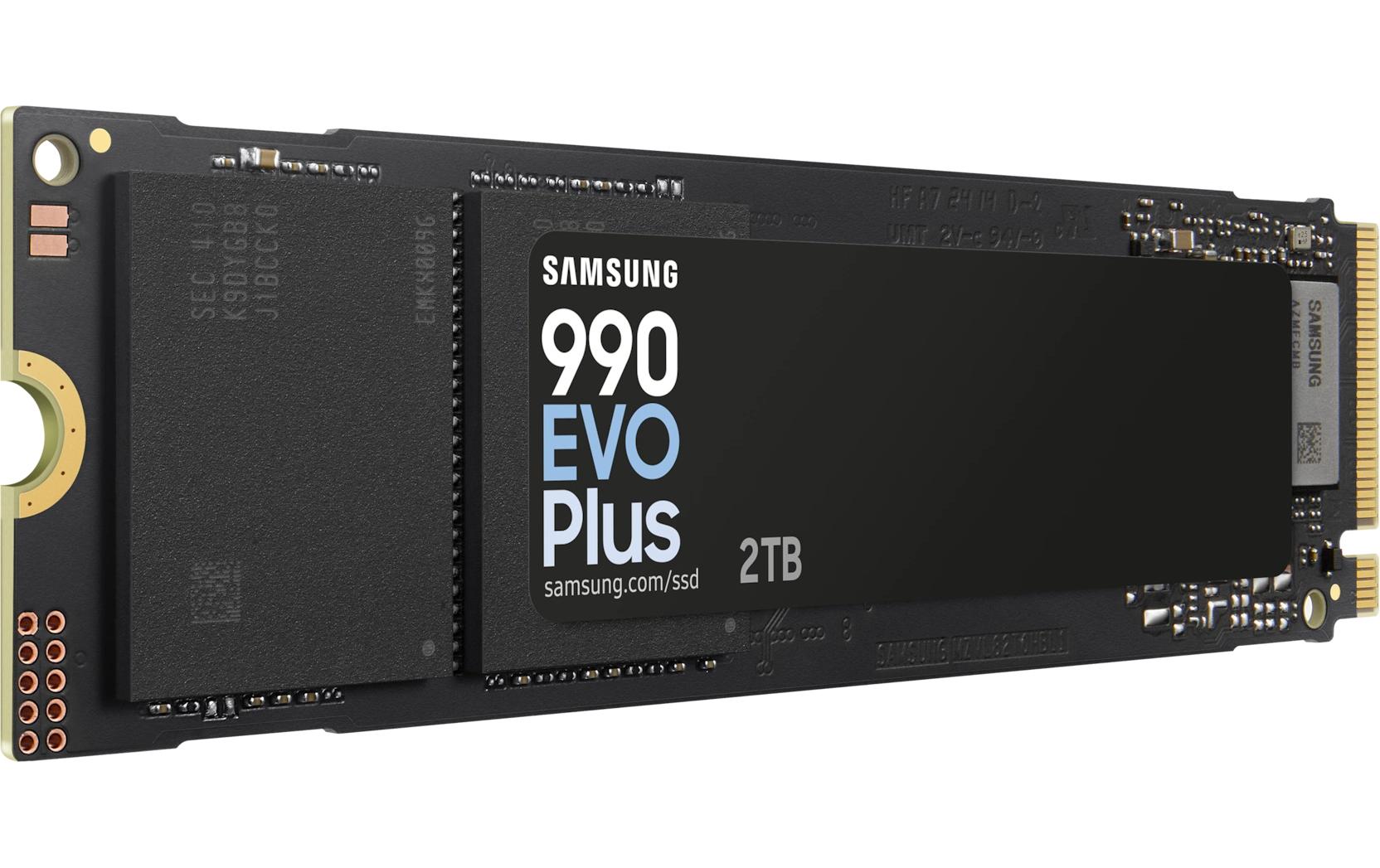 Samsung 990 EVO Plus 2 TB – M.2 2280 NVMe PCIe 4.0 – 7'150 MB/s lesen, 6'300 MB/s schreiben