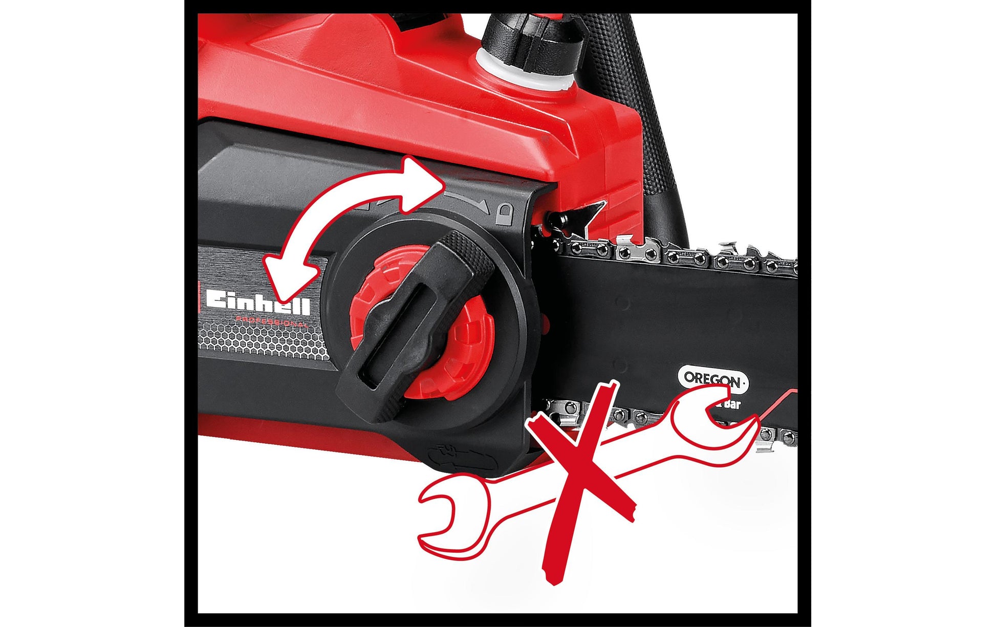 Einhell professional Einhell GP-LC 36/40 Li Akku-Kettensäge, bürstenlos – Schwertlänge 400 mm – Solo – Power X-Change