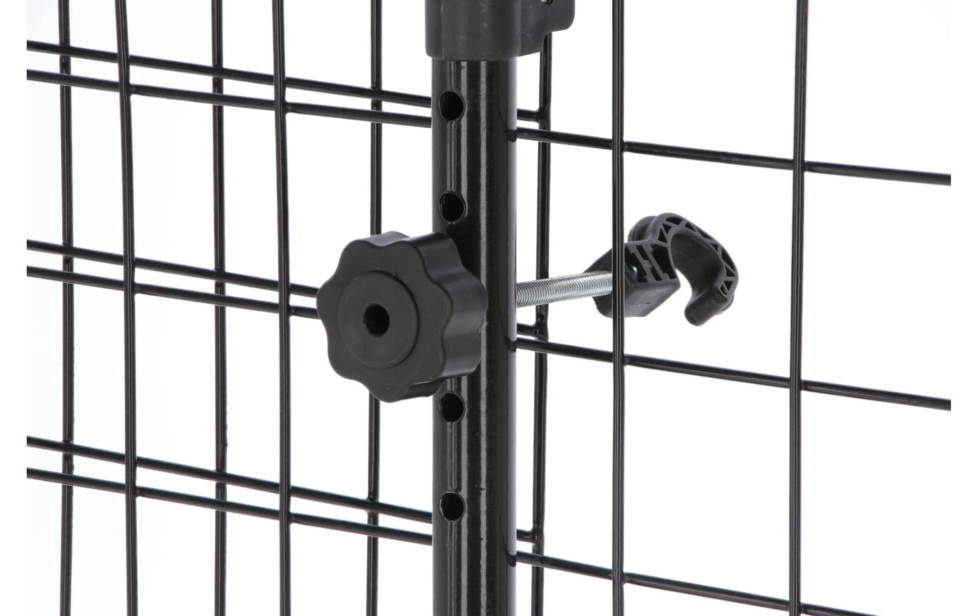 Kerbl Autoschutzgitter – verstellbar 96–145 × 30 cm – schwarz, Metall – 1 Stk.