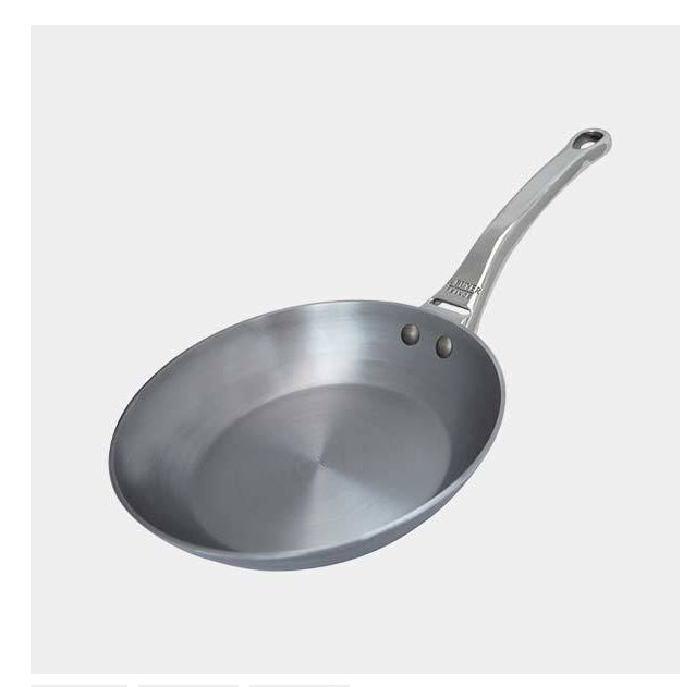 de Buyer Fonduepfanne Mineral B Element Pro – Ø 28 cm, Edelstahl, für Induktion