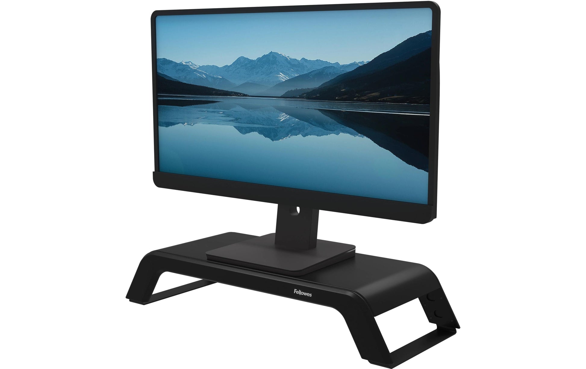Fellowes Hana – Monitorhalterung, Standfuss, bis 27", 22,6 kg, höhenverstellbar, schwarz