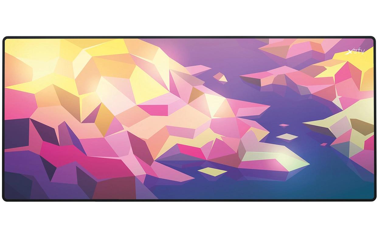 CHERRY XTRFY GP5 LITUS – Gaming-Mauspad – 920×400×3 mm, Tuch/Gummi, Pink, Gestickte Kanten