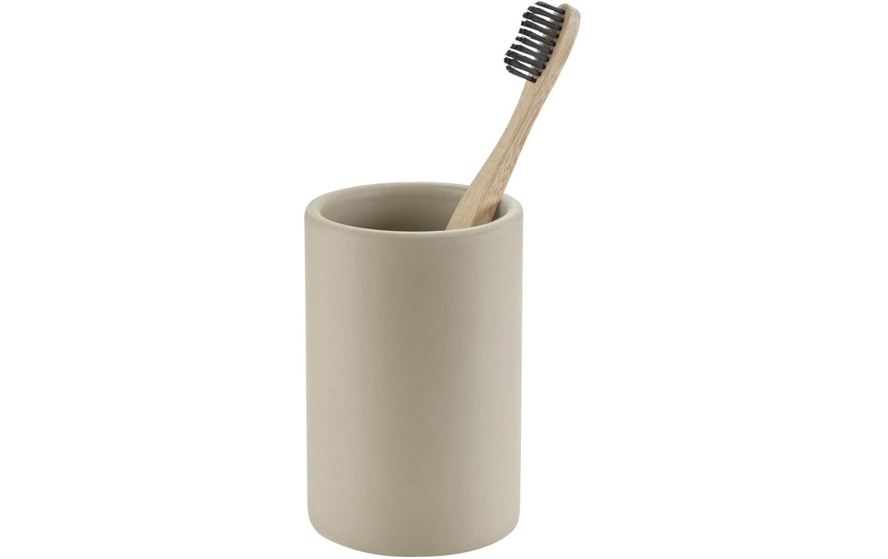Diaqua Zahnputzbecher – Ø7,2×11 cm, Keramik, Beige
