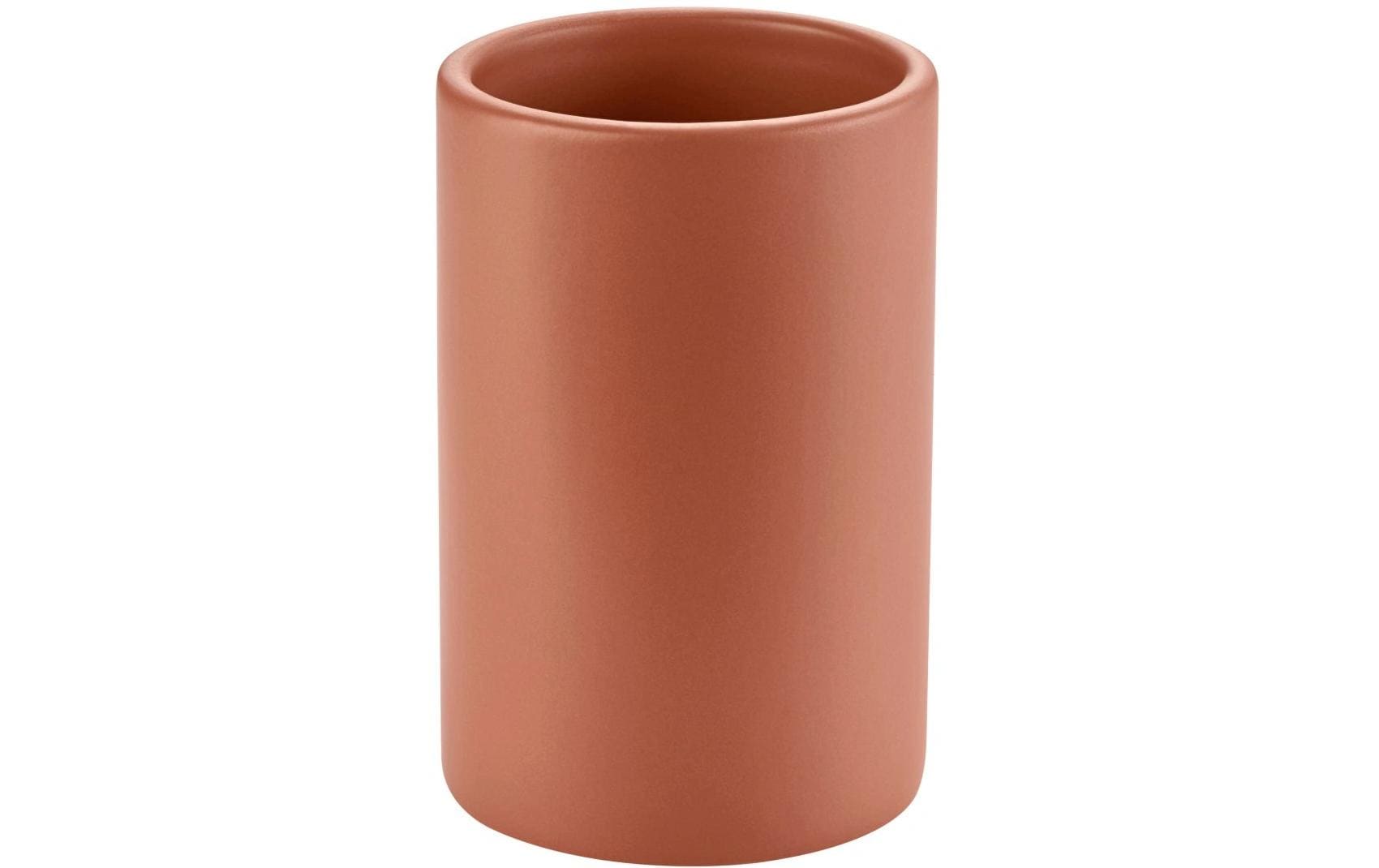 Diaqua Zahnputzbecher Zylo – Keramik, matt, Ø7,2×11 cm, Terracotta