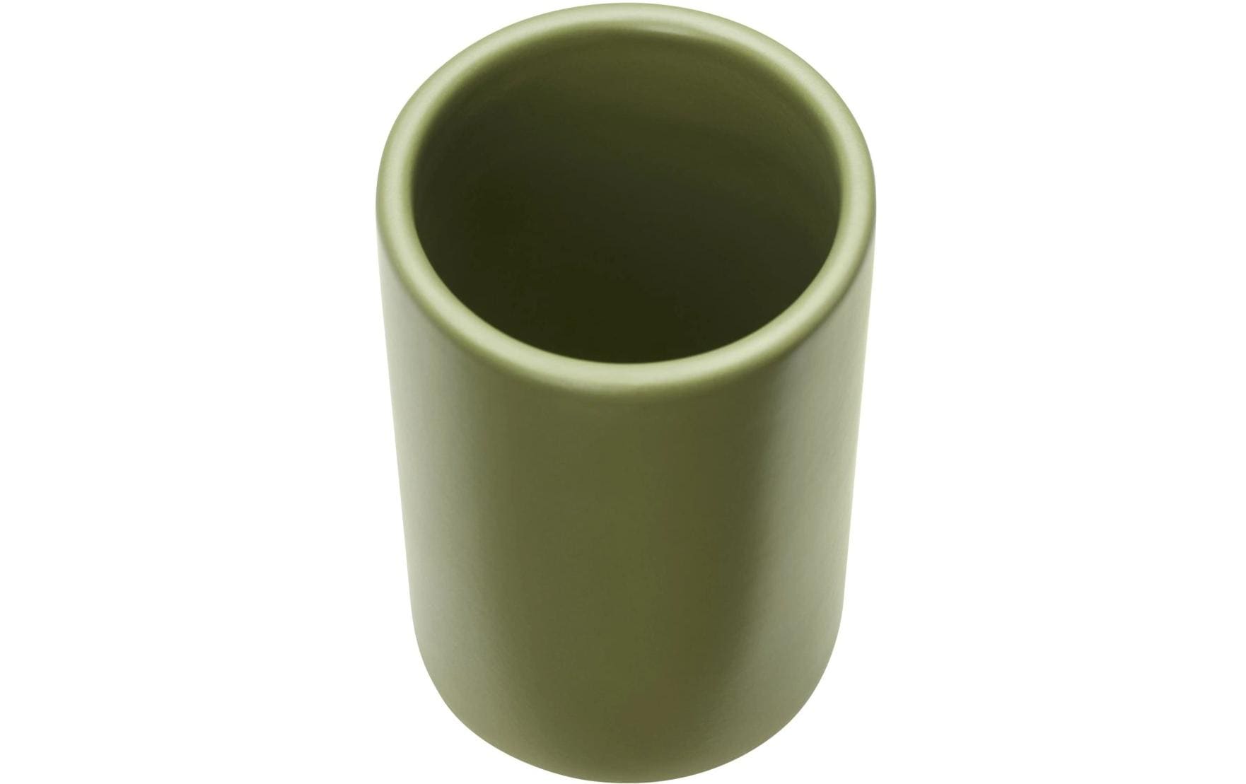 Diaqua Zahnputzbecher Zylo – Ø7,2×11 cm, Keramik, Olivgrün