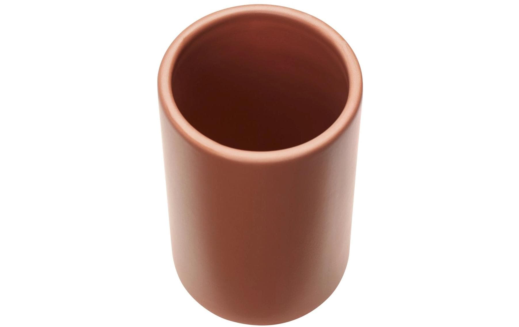 Diaqua Zahnputzbecher Zylo – Keramik, matt, Ø7,2×11 cm, Terracotta