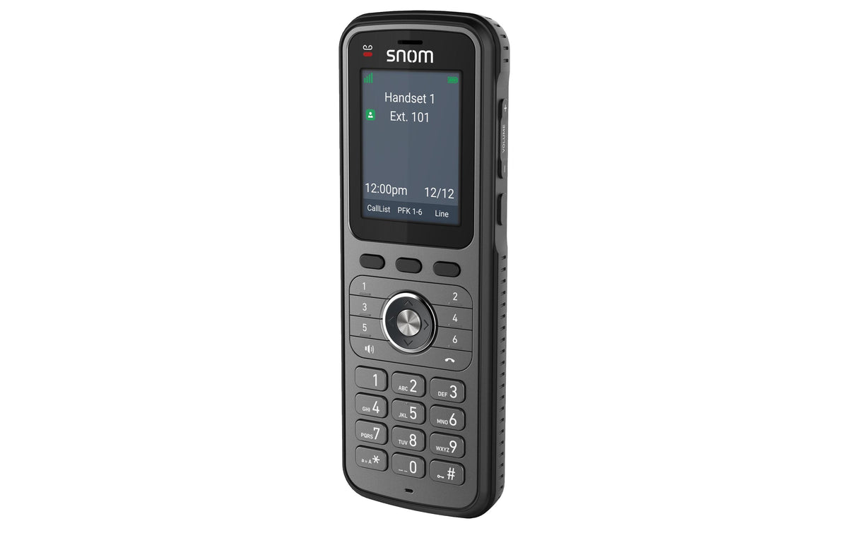 Snom M56 – WLAN-Telefon (Handgerät), mit Ladeschale, DECT, Bluetooth, Schwarz