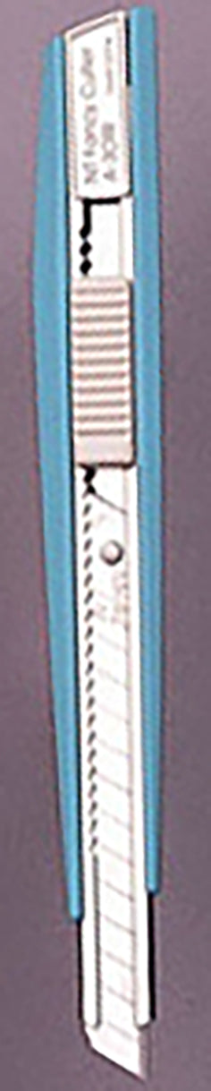 NT Cutter A-301 RP – Abbrechmesser 9 mm, Auto-Lock, Kunststoff, Blau, inkl. 1 Klinge