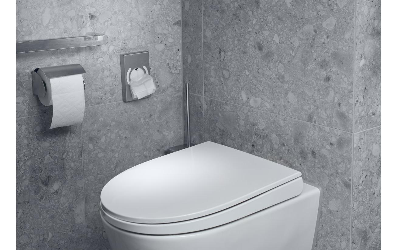 Diaqua Toilettensitz – Duroplast, weiss, verlängert, mit Deckel, Soft-Close, 42–48,3 × 37 cm