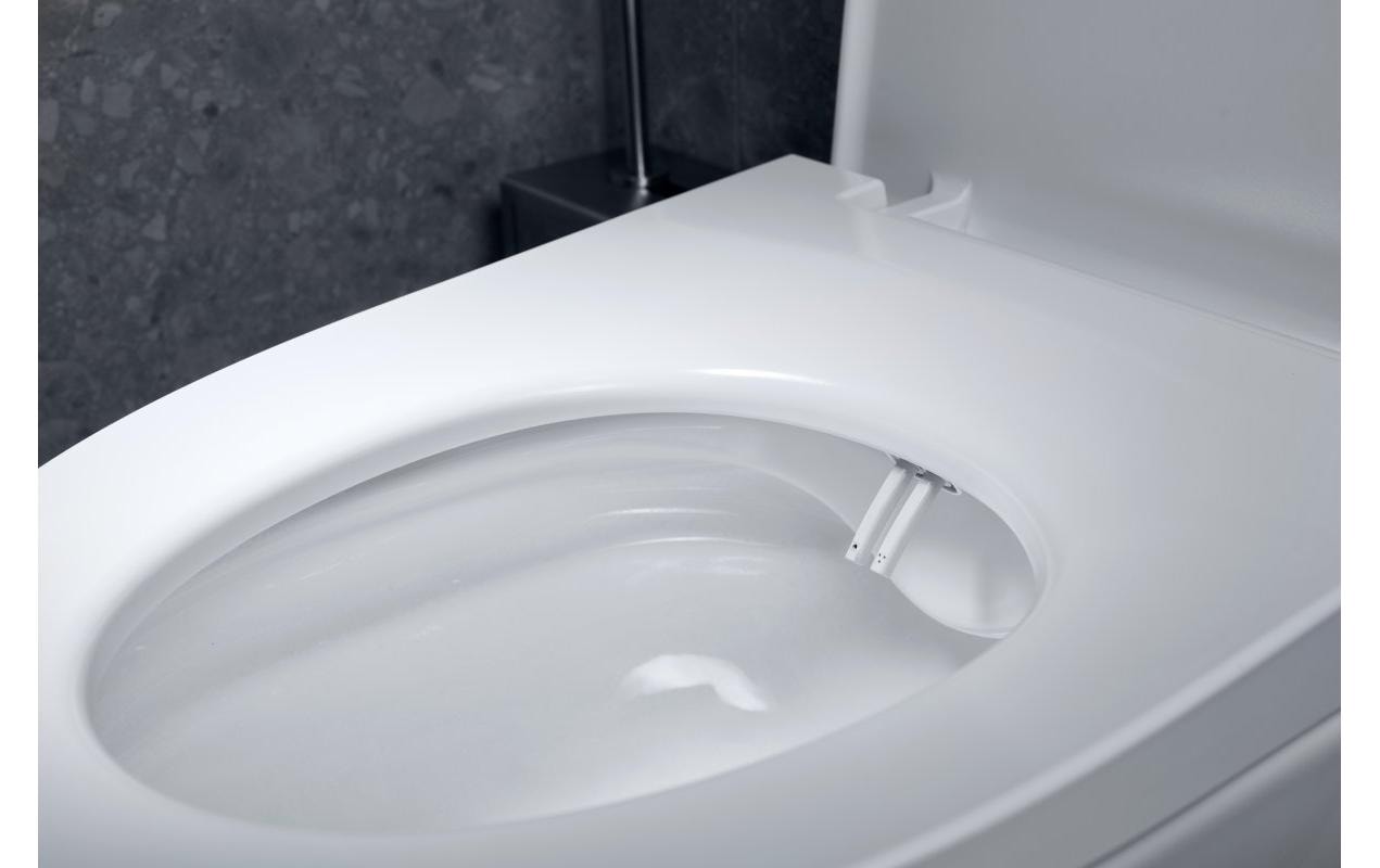 Diaqua Toilettensitz – Duroplast, weiss, verlängert, mit Deckel, Soft-Close, 42–48,3 × 37 cm