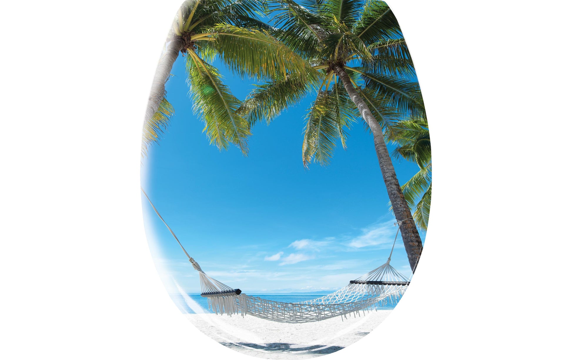 Kleine Wolke WC-Sitz Bahamas – Duroplast, Mehrfarbig, Absenkautomatik, 37 × 45 cm