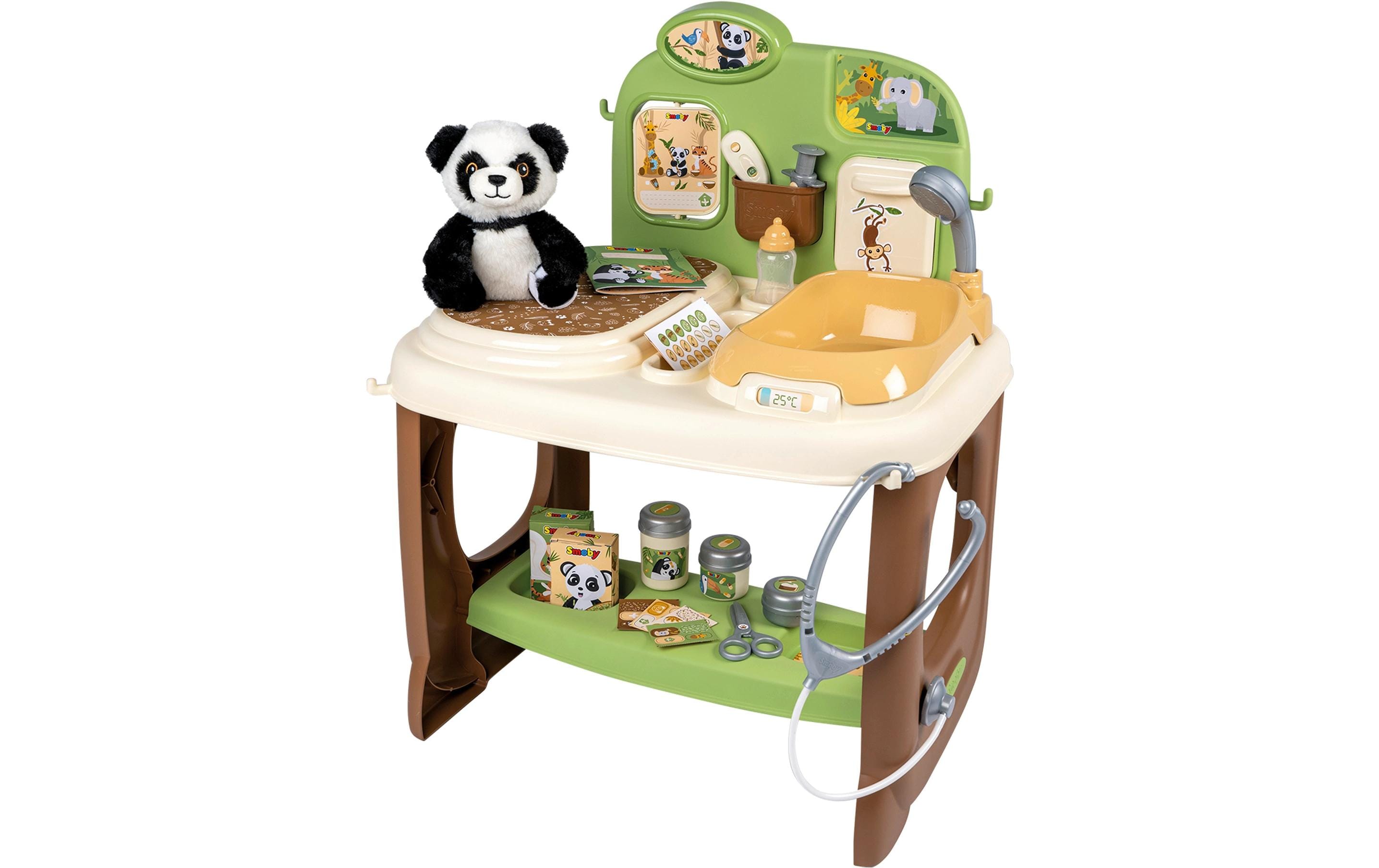 Smoby Tierarztklinik mit Panda – 46,1×70,7×52,3 cm – 1 Stück – ab 3 J. – Kunststoff, mehrfarbig