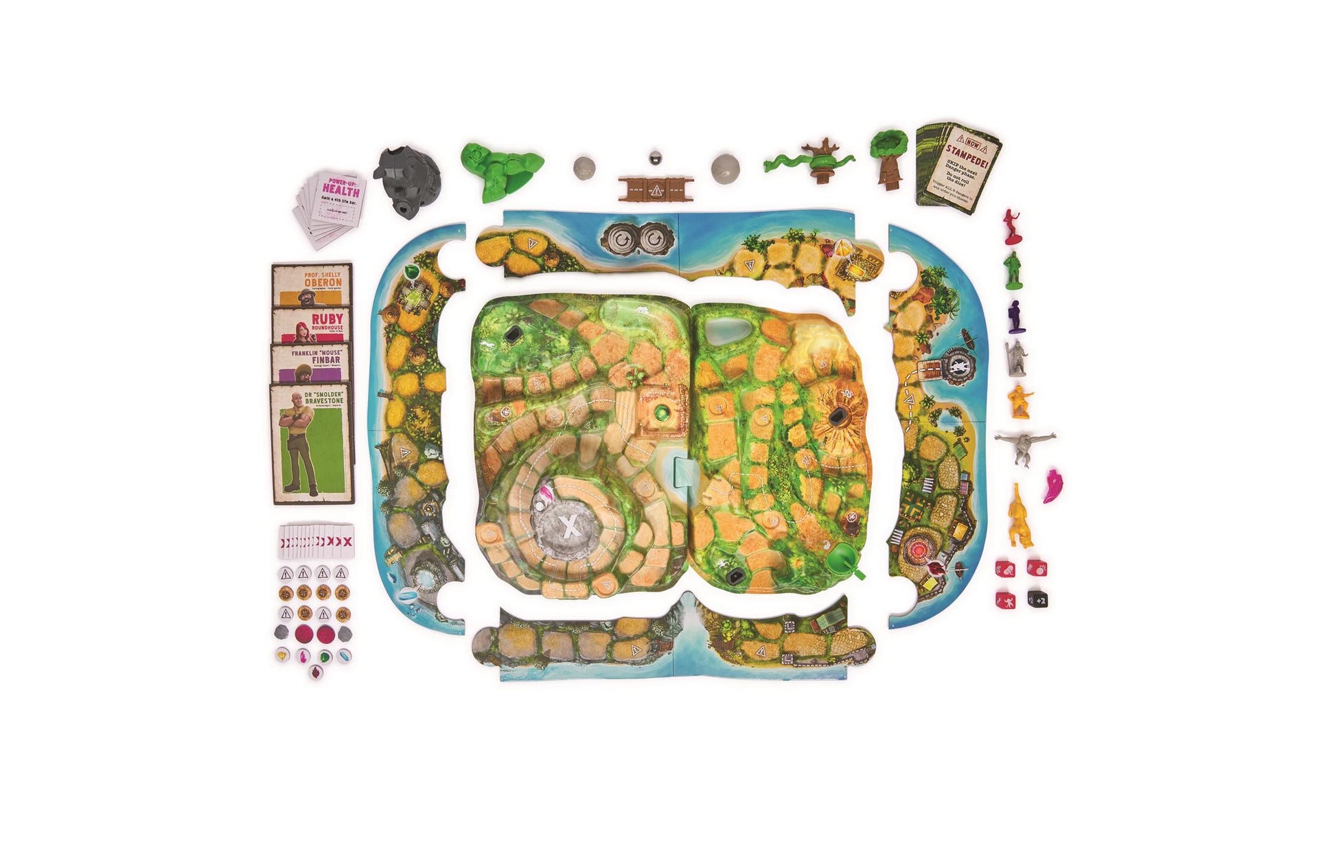 Spin Master Jumanji Stampede – Brettspiel, 2–4 Spieler, ab 8 Jahren, 20 Min., DE
