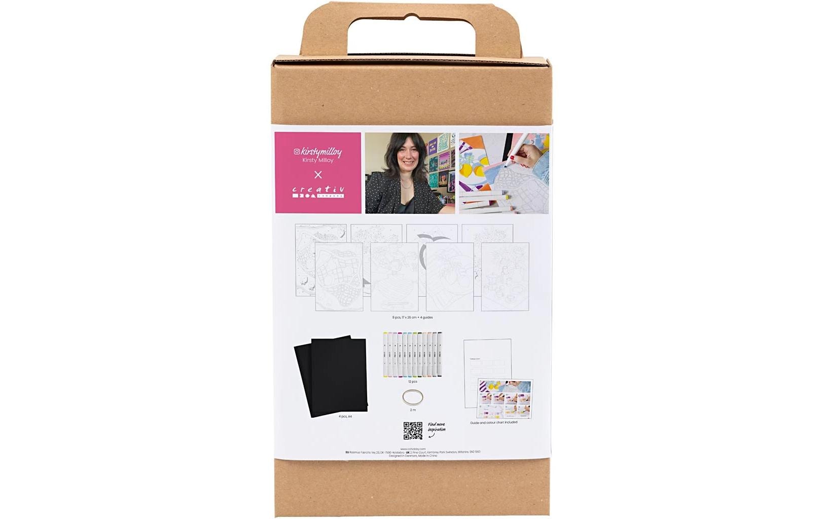 Creativ Company Malen-nach-Zahlen-Set – mit Zeichenmarker und Markerpapier – ab 3 Jahren