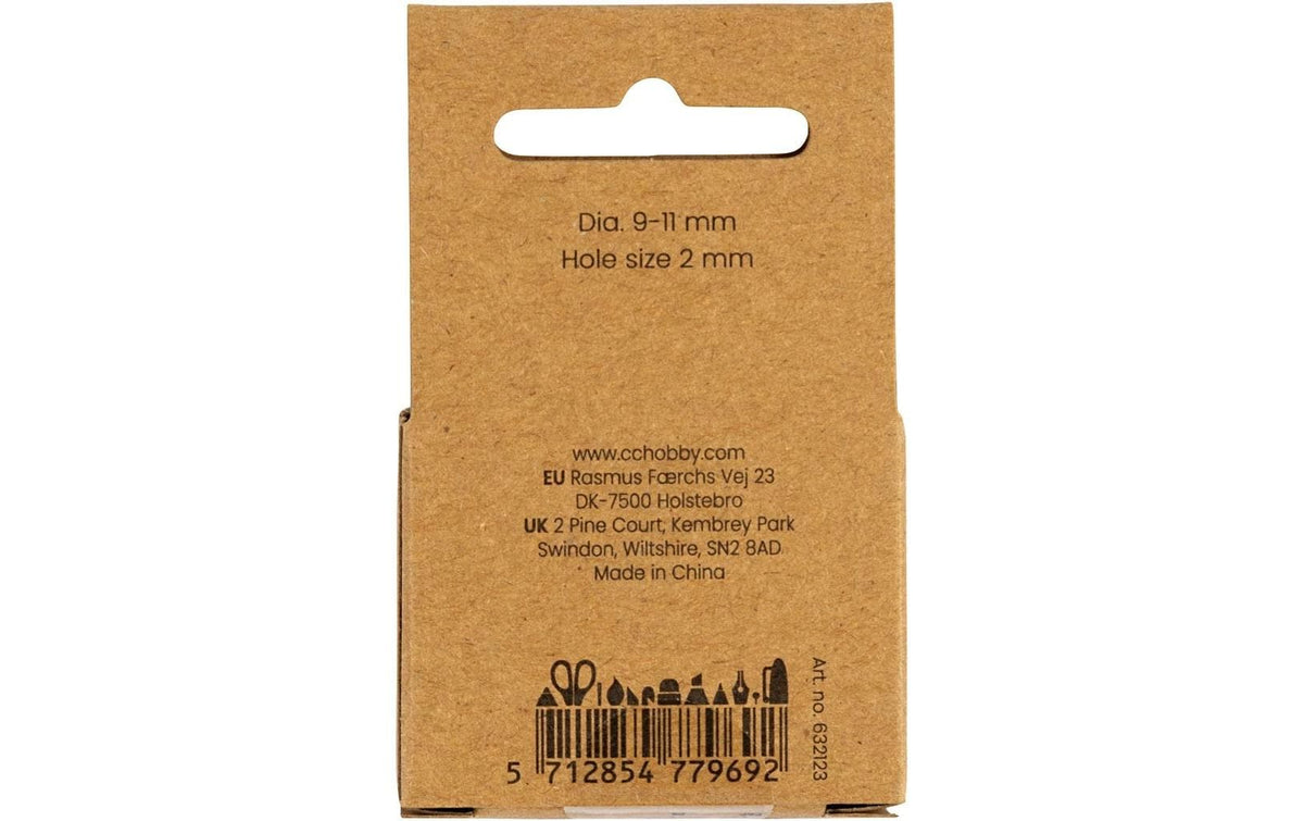 Creativ Company Perlenset – Perlmutt – Ø 9 mm, Loch 2 mm – 13 Stk.