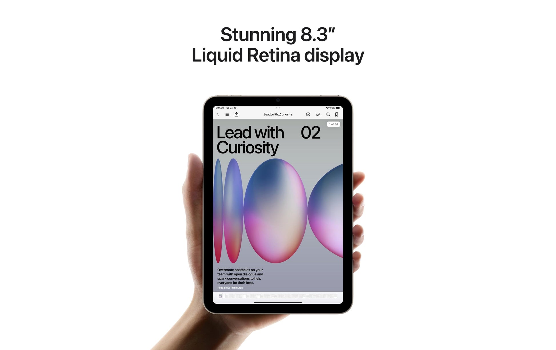 Apple iPad mini – 8,3", 256 GB, WLAN, iPadOS, Violett, 2024