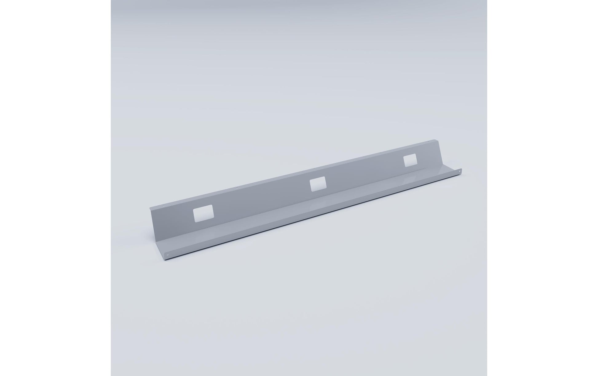 Actiforce Fix Untertisch-Kabelwanne – 1'100 × 84 × 149 mm – Stahl – Silber, 1 kg Traglast