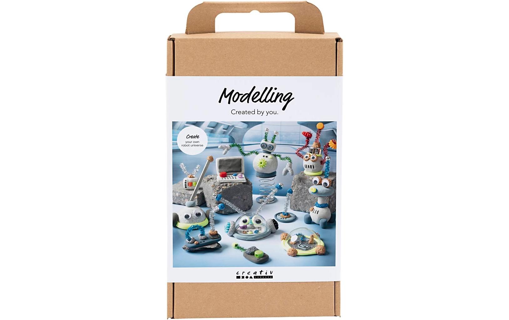 Creativ Company Knete-/Modelliermasse-Set – Roboter – ab 6 Jahren