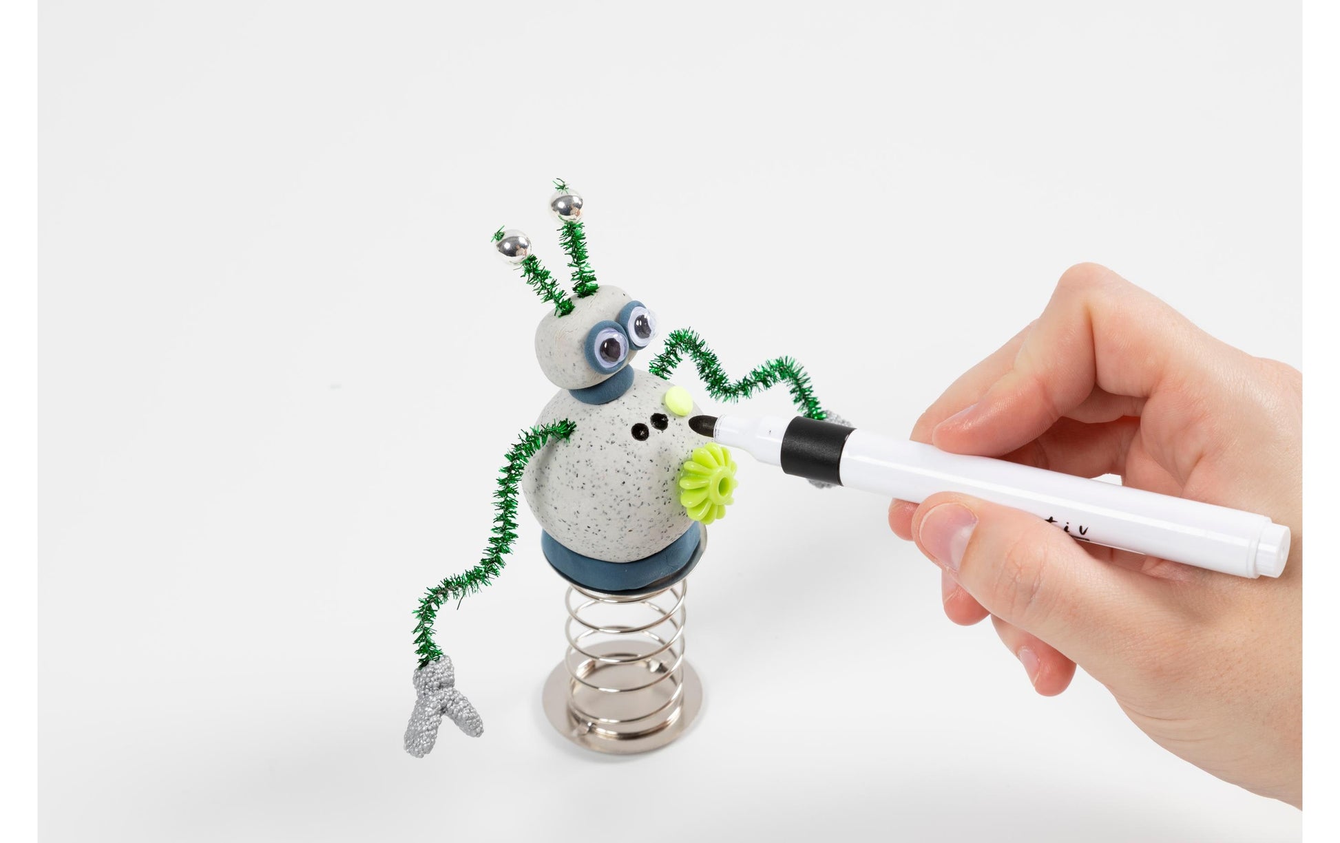 Creativ Company Knete-/Modelliermasse-Set – Roboter – ab 6 Jahren