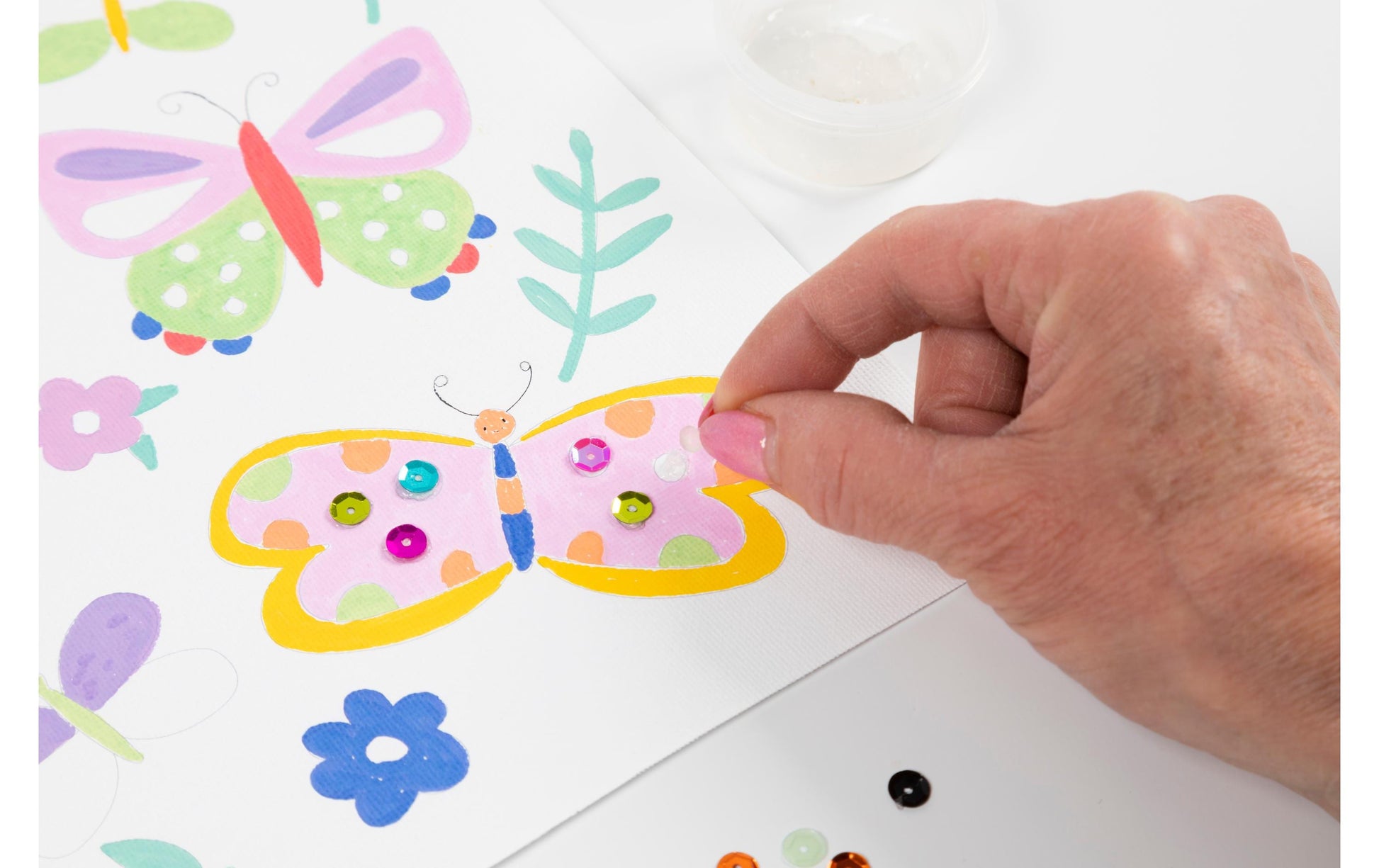 Creativ Company Bastelset Ausmalbilder – 4-teilig, inkl. 10 Filzstifte – ab 6 Jahren
