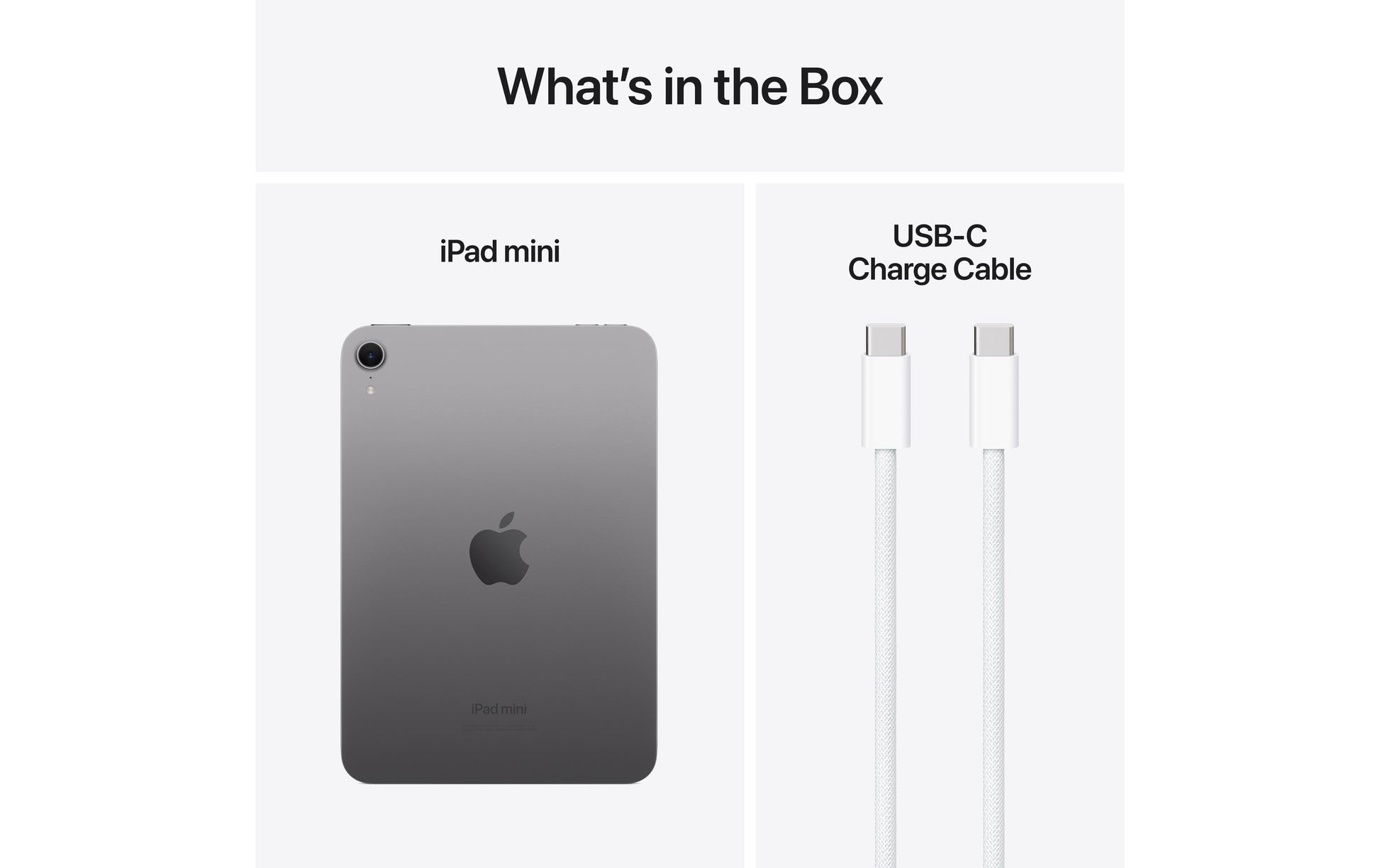 Apple iPad mini – 8,3", 256 GB, Wi‑Fi, Grau, IP42