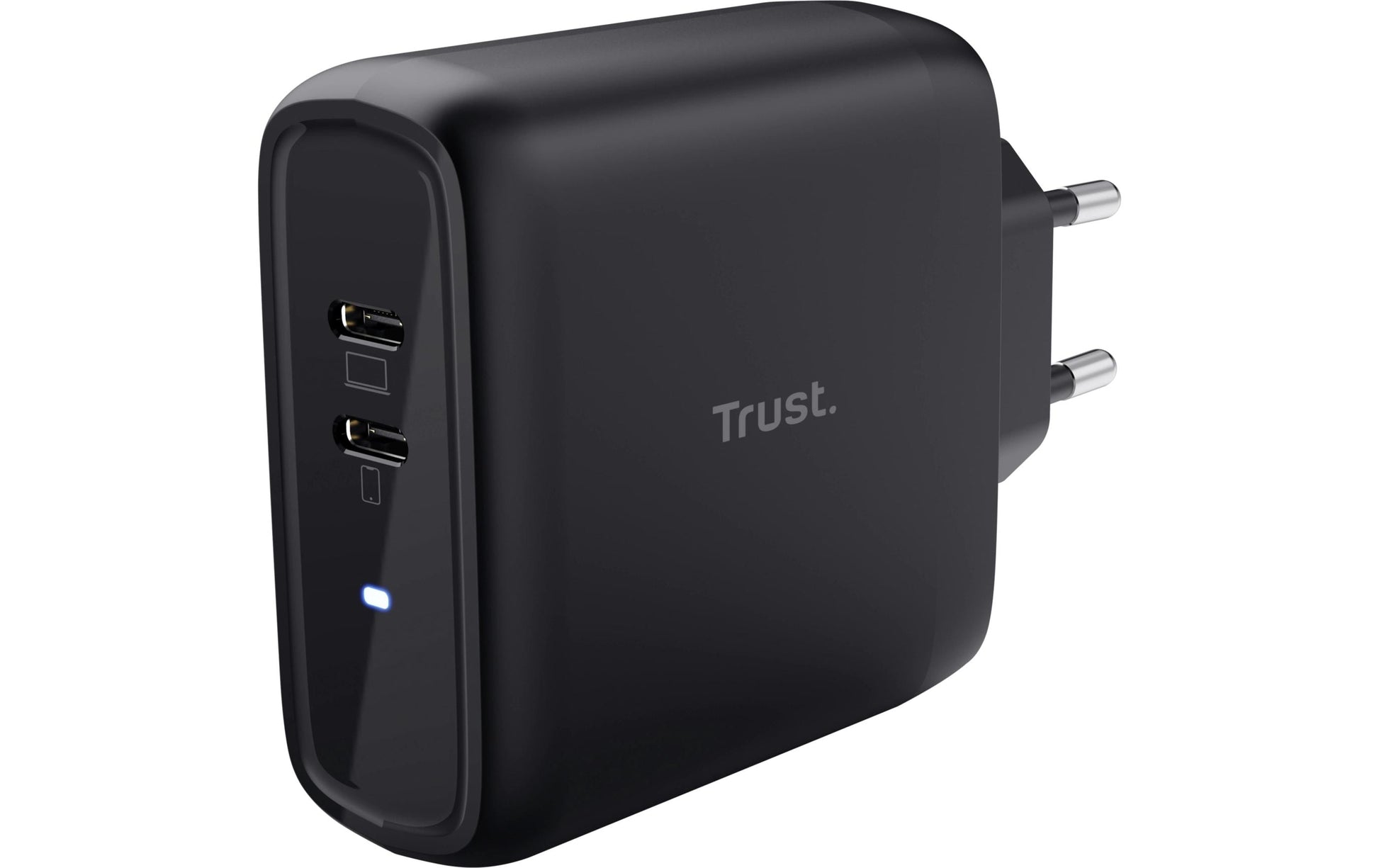 Trust Maxo Ladegerät (EU) – 65 W, 2× USB-C, PD, PPS – für USB-C-Geräte