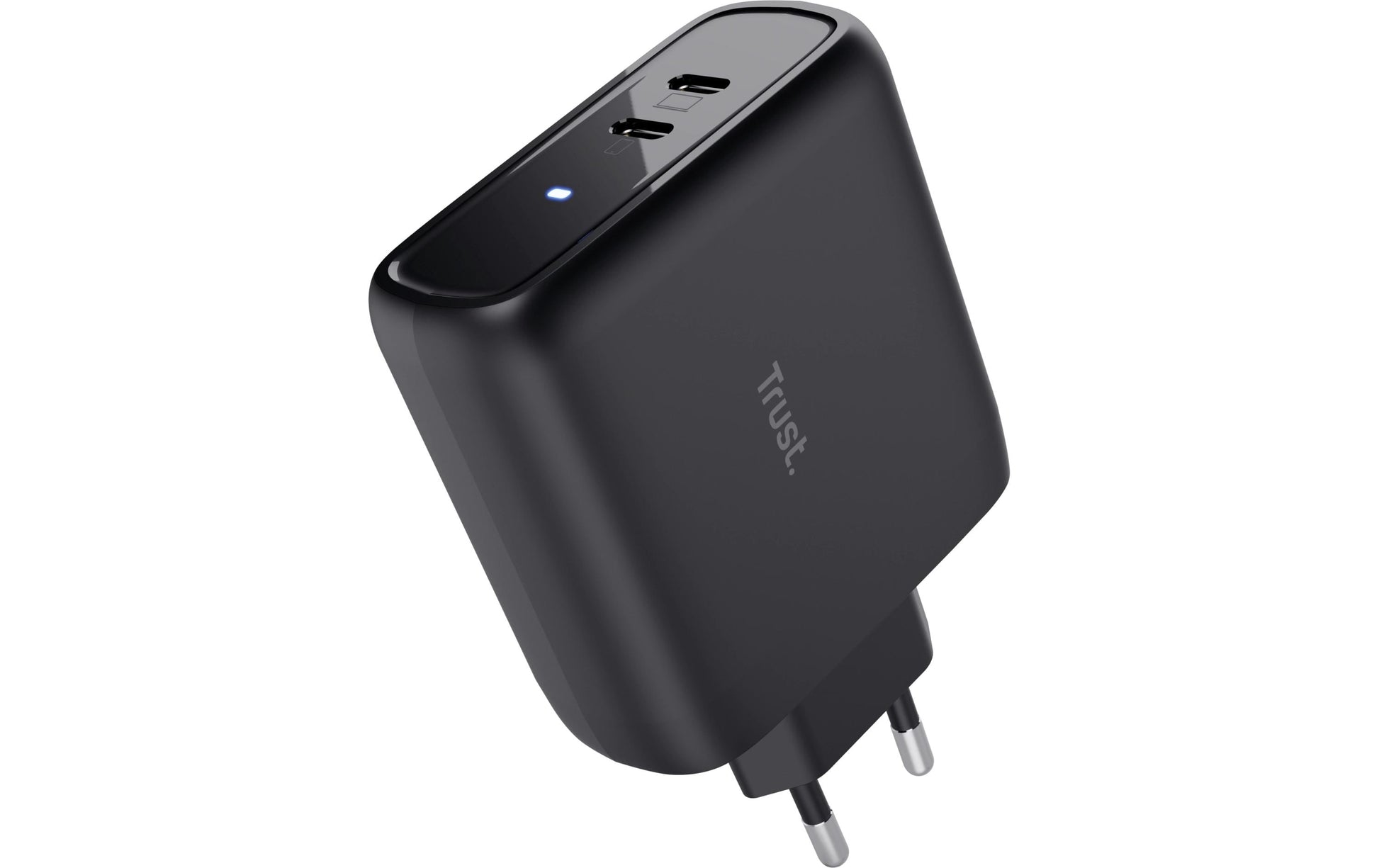 Trust Maxo Ladegerät (EU) – 65 W, 2× USB-C, PD, PPS – für USB-C-Geräte