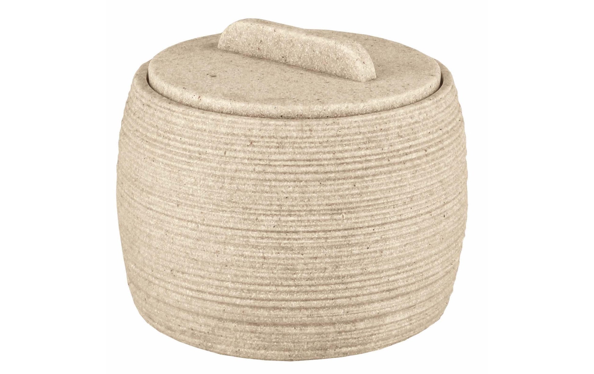 Kleine Wolke Aufbewahrungsbox – Ø10,5×8,5 cm, Polyresin, Beige