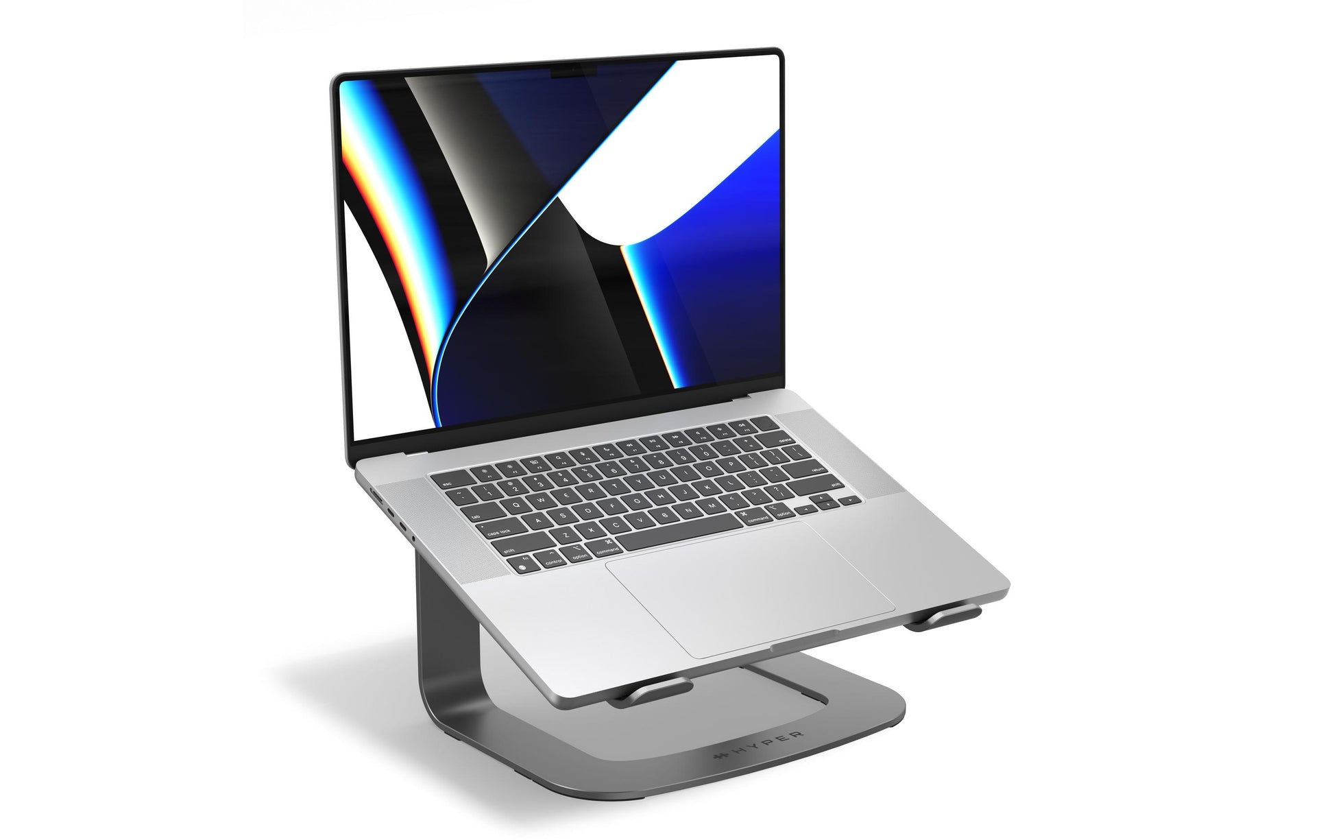 HYPER Laptop-Ständer – bis 16", rutschfest – Grau