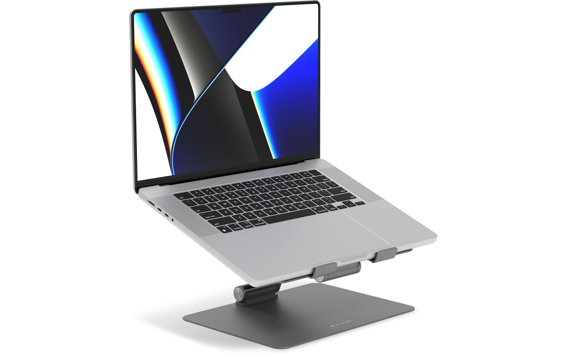 HYPER Laptop-Ständer – bis 16", faltbar, höhenverstellbar – Grau
