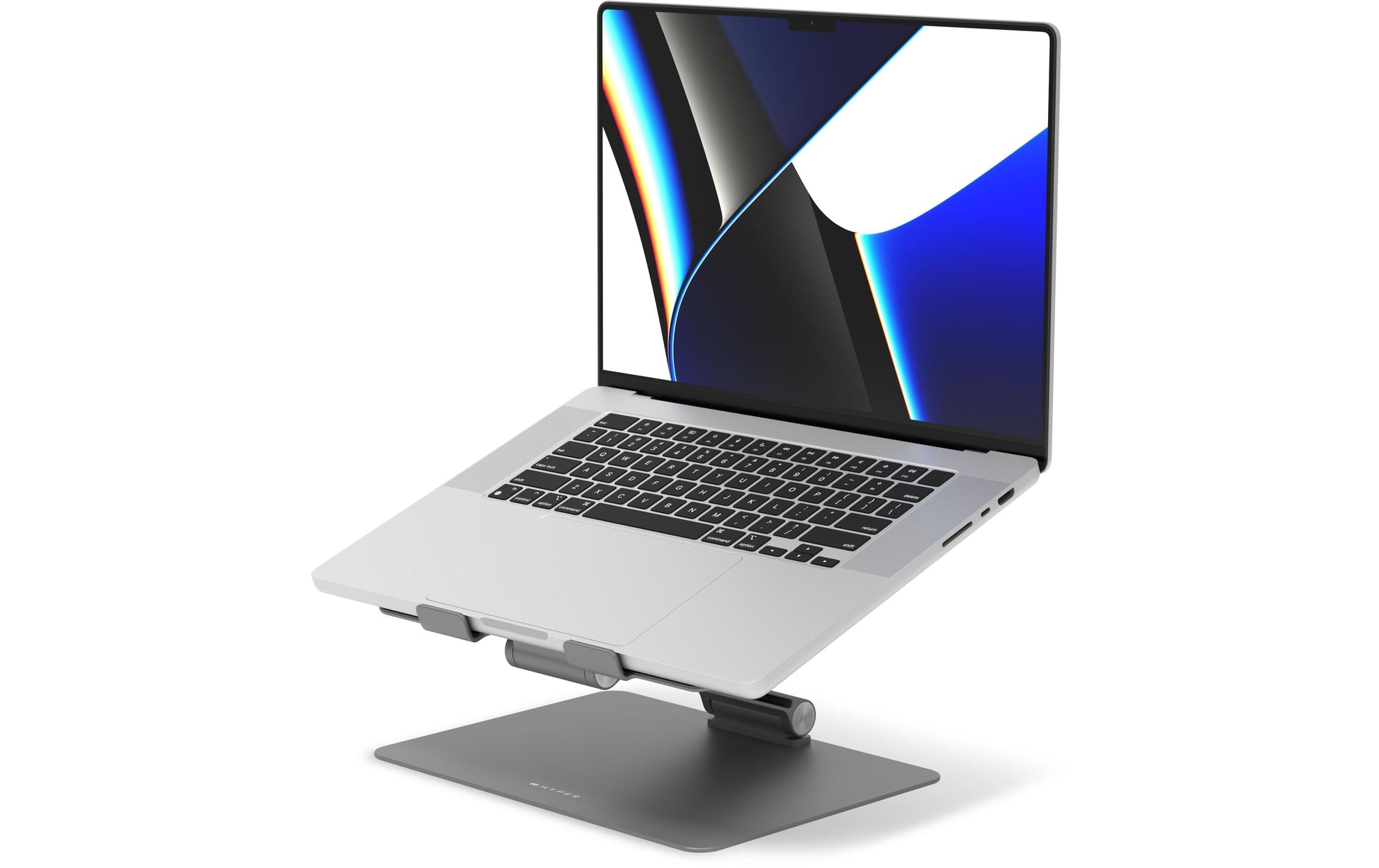 HYPER Laptop-Ständer – bis 16", faltbar, höhenverstellbar – Grau