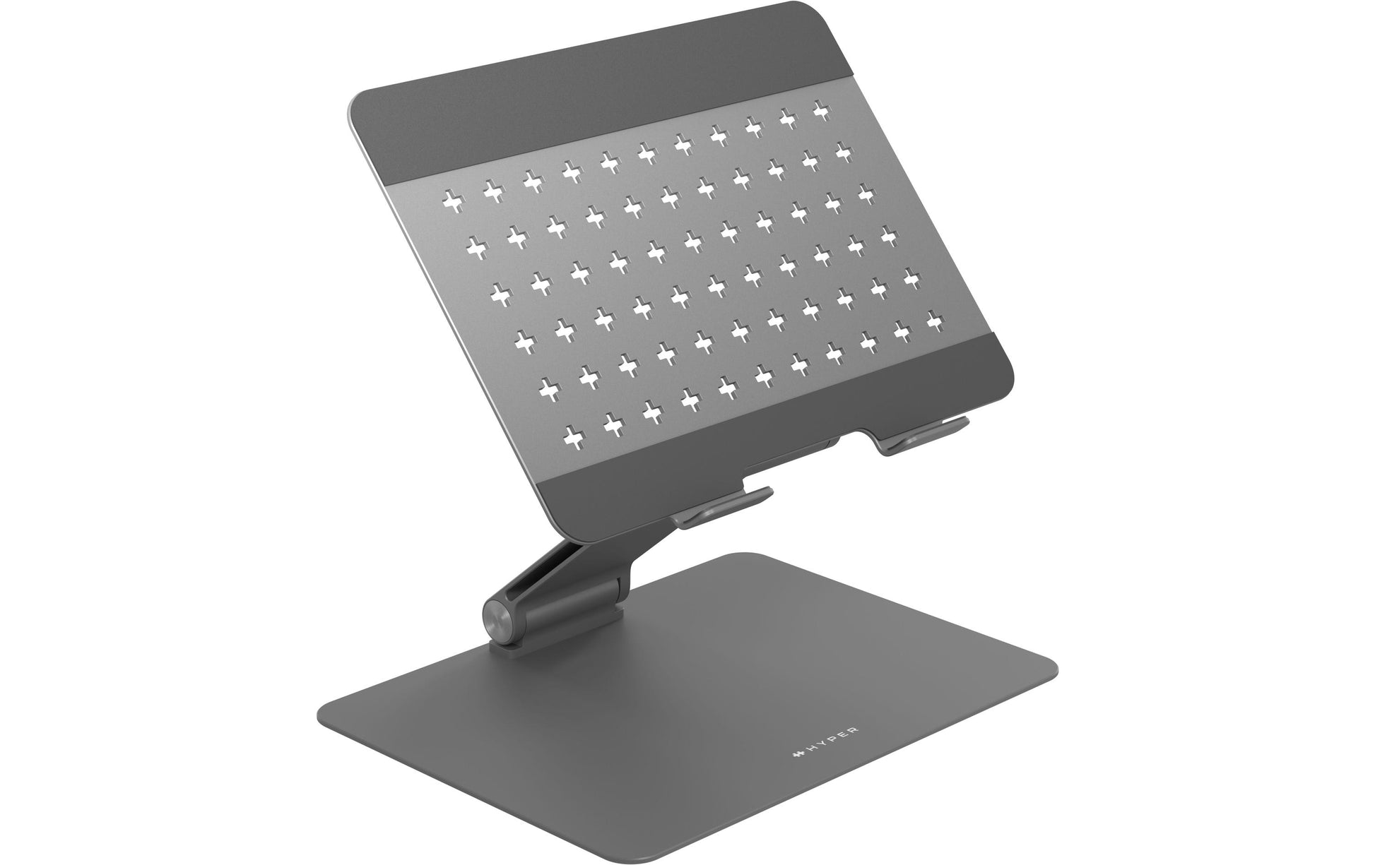 HYPER Laptop-Ständer – bis 16", faltbar, höhenverstellbar – Grau