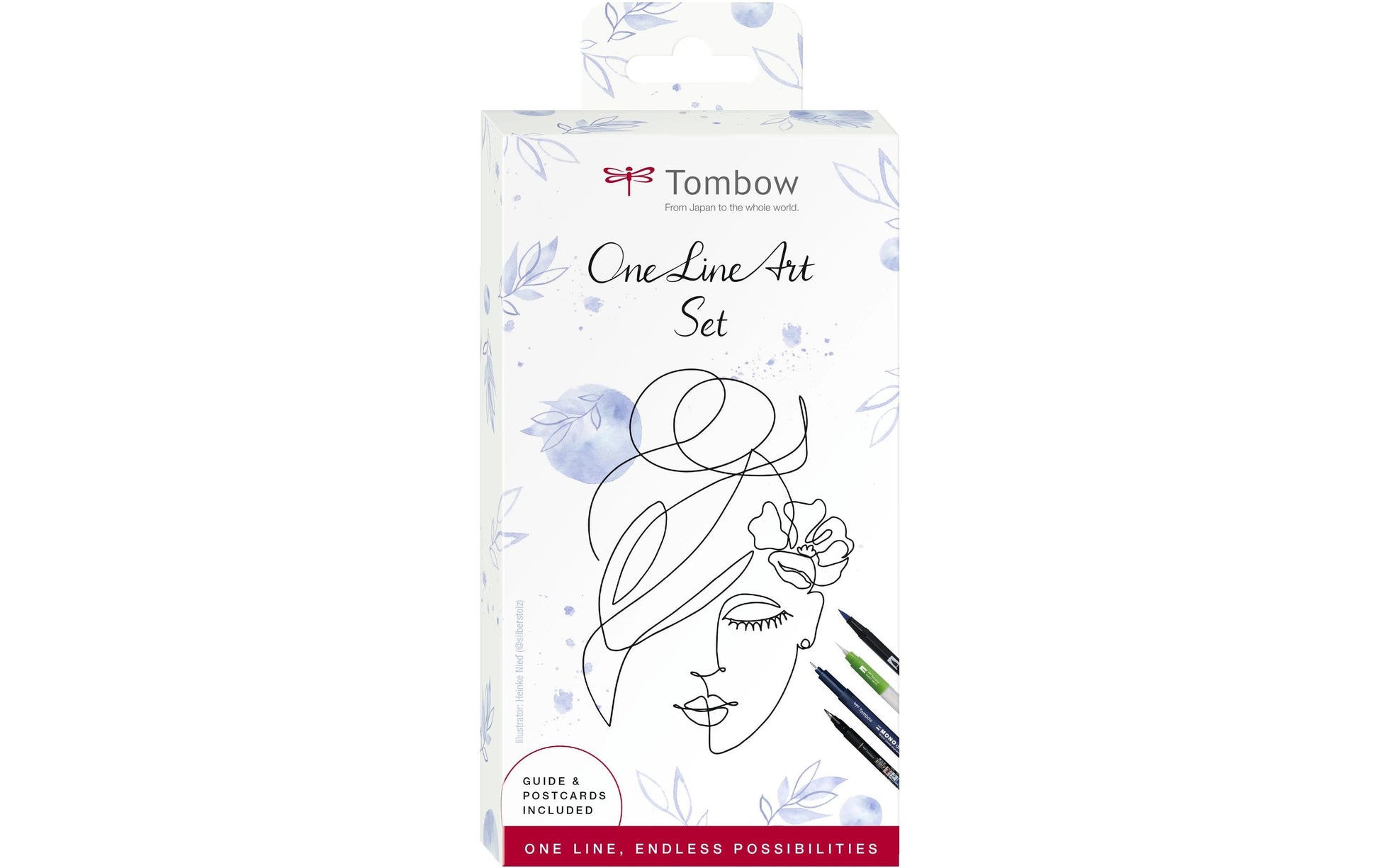Tombow One Line Art Brush Pens – Pinselspitze, Mehrfarbig