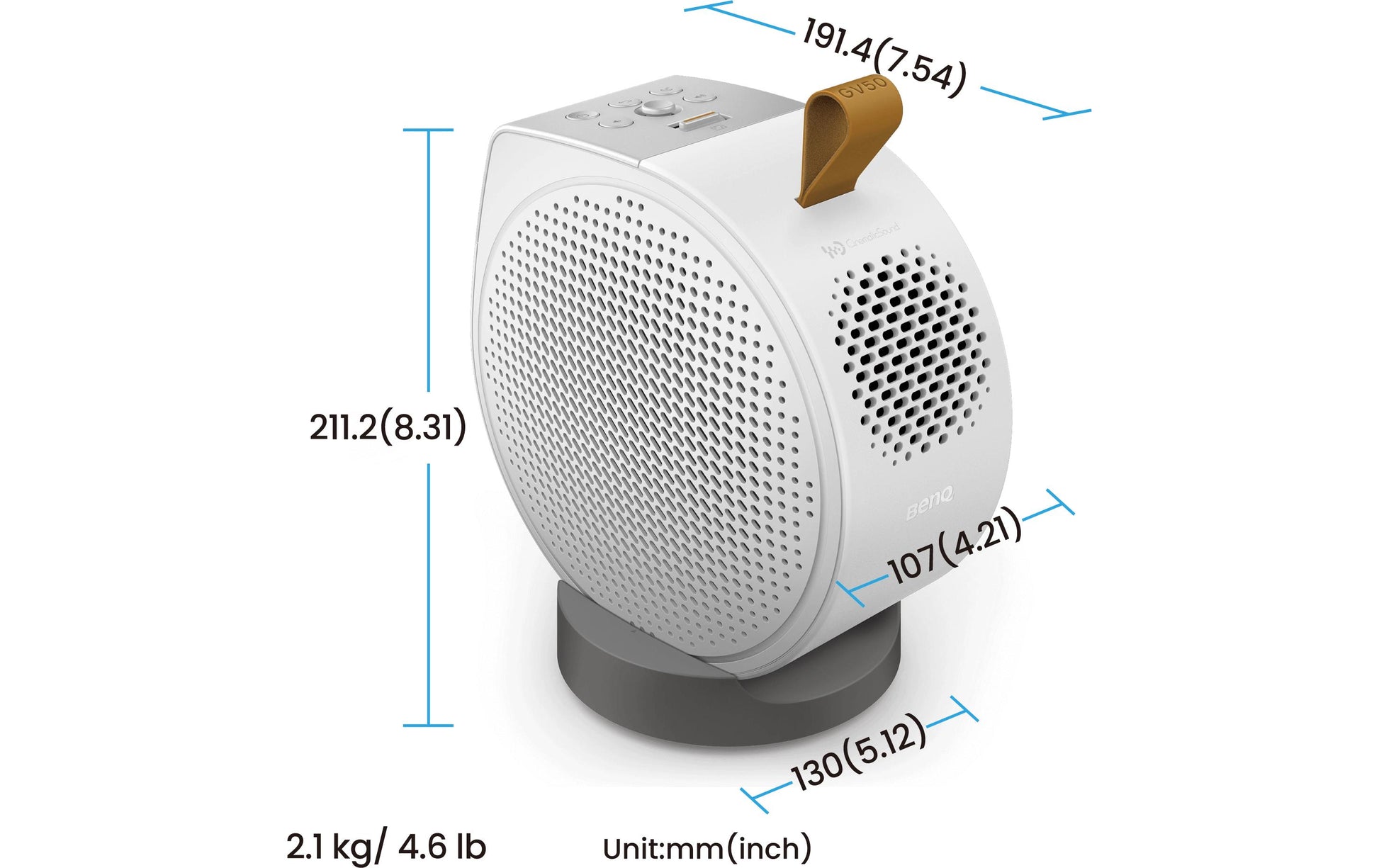BenQ GV50, Laser-DLP-Projektor – Full HD, 500 ANSI-Lumen, Android TV, 16:9