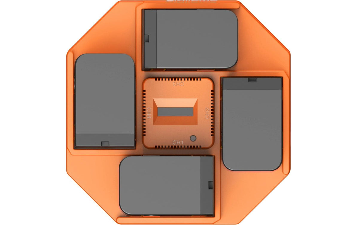 SmallRig NP-F970 4-fach Akkulader – für NP-F970 Akkus (Li-Ion, 7,2 V, 7800 mAh)