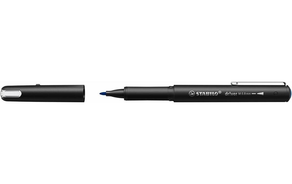 STABILO driver Fineliner – 5er-Set 0,8 mm – blau