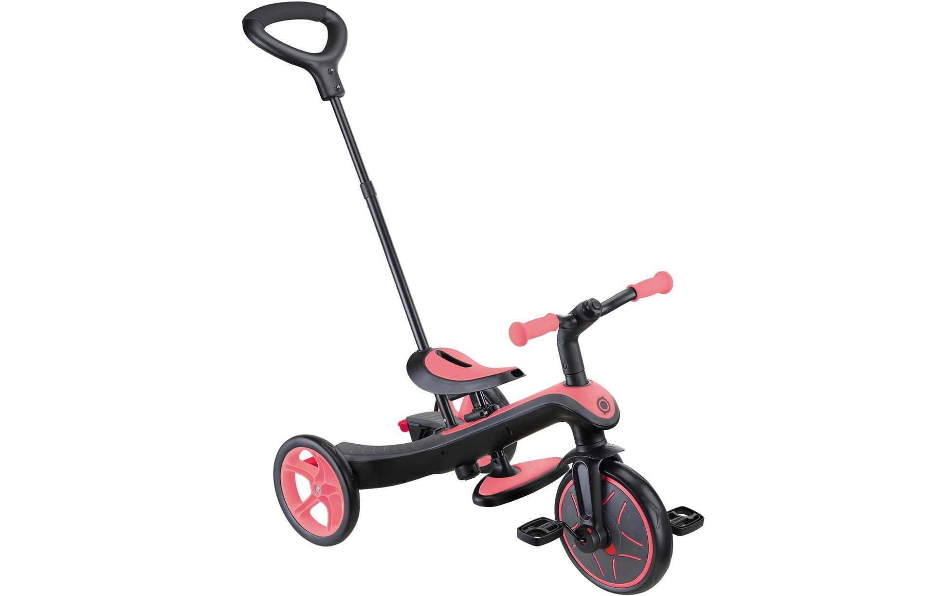 Globber Explorer 4 in 1 Dreirad – Schiebestange, verstellbarer Sitz – ab 10 Monaten – Rosa