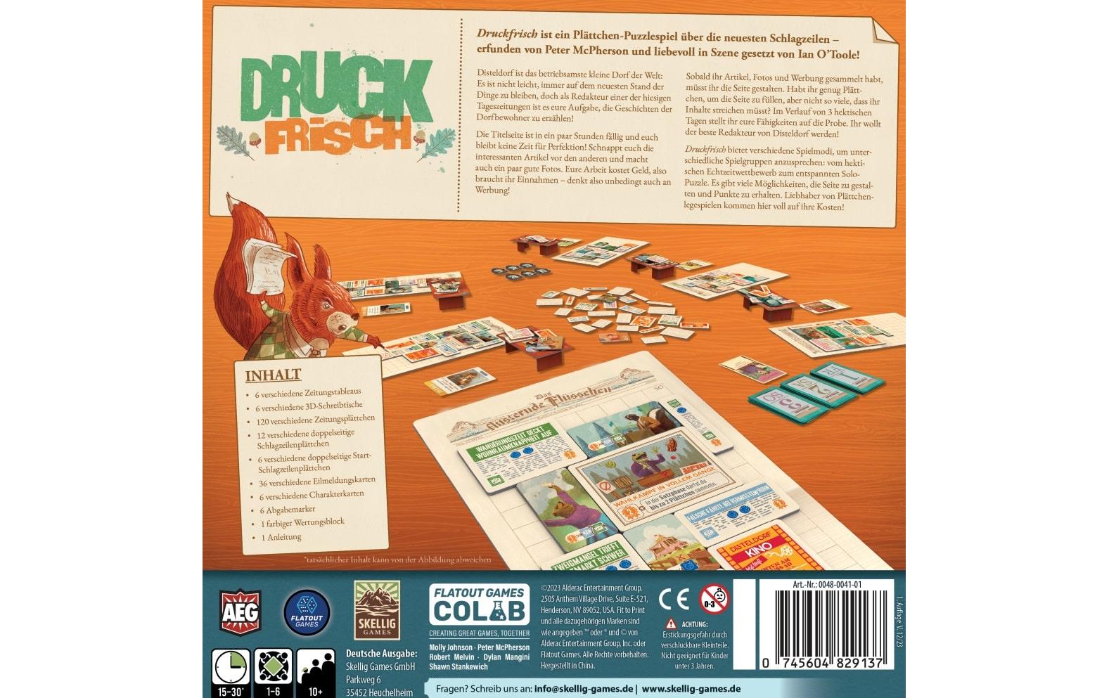 Skellig Games Druckfrisch – Kartenspiel, 1–6 Spieler, ab 12 Jahren, 30 Min., DE
