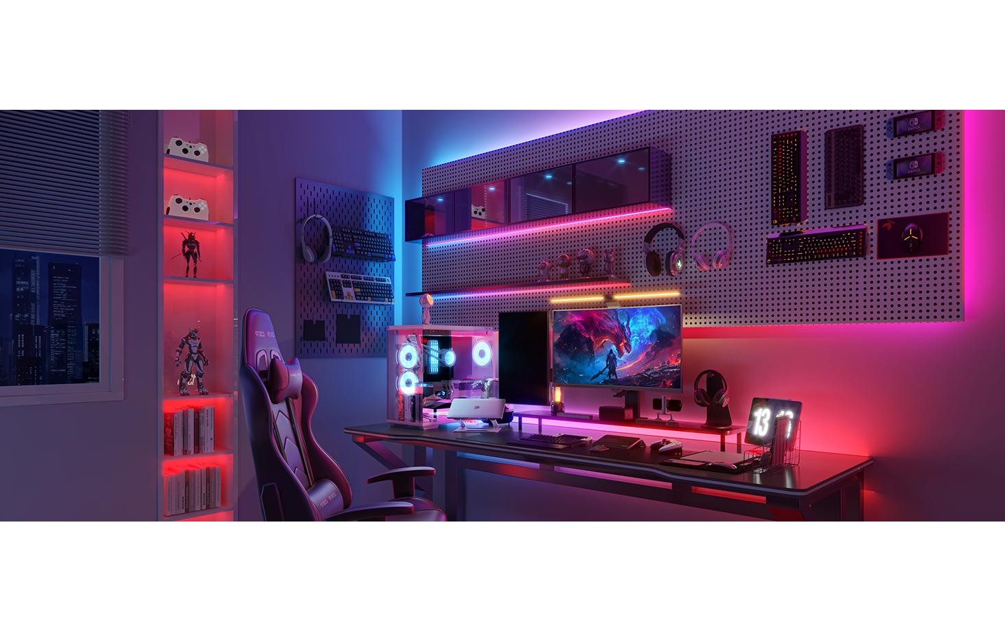 Govee LED-Strip 2 Pro – 5 m, 340 lm, 72 W, RGBW, 2700–6500 K, dimmbar, WiFi/BT, für Alexa, mehrfarbig