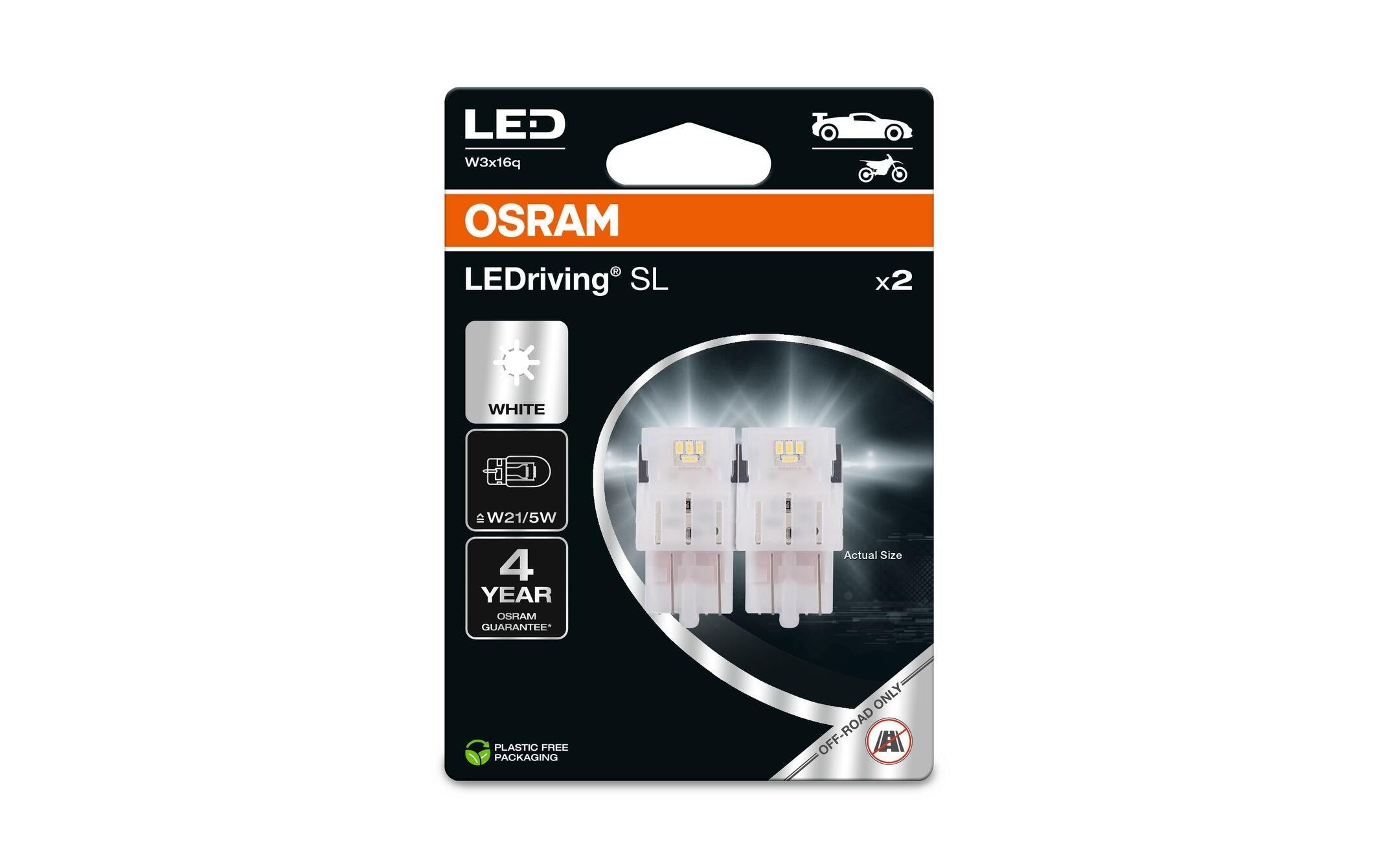 Osram Leuchtmittel BAY15d – 100 lm, 1,6 W, Rot – 2 Stück