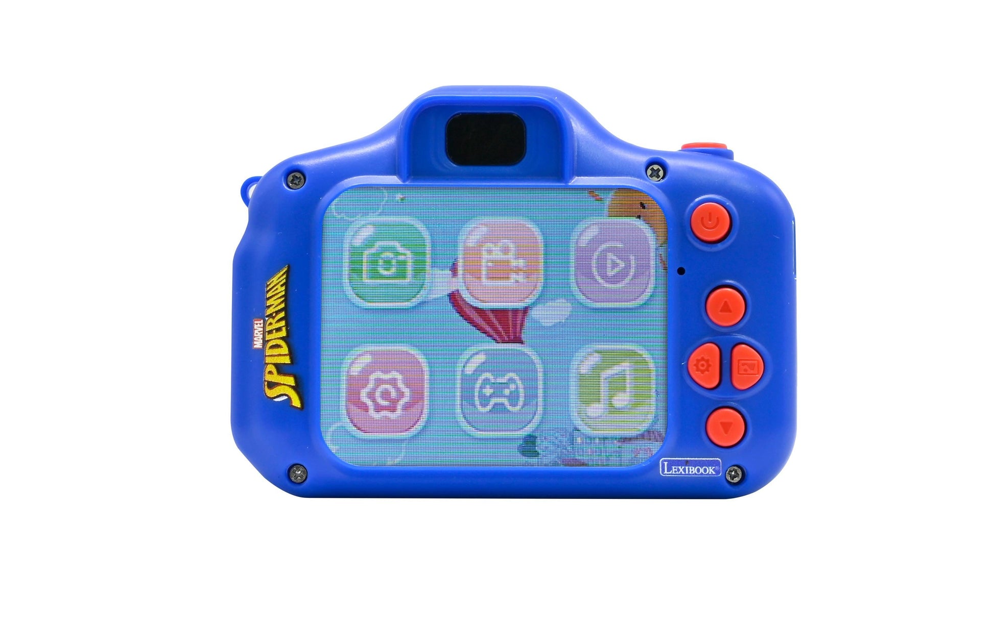 Lexibook DJ078SP Digitalkamera (Kinder) – Spider-Man – 5 MP, 1080×960 Video – 9,8×4,6×6,5 cm – 1 Stück – ab 3 Jahren