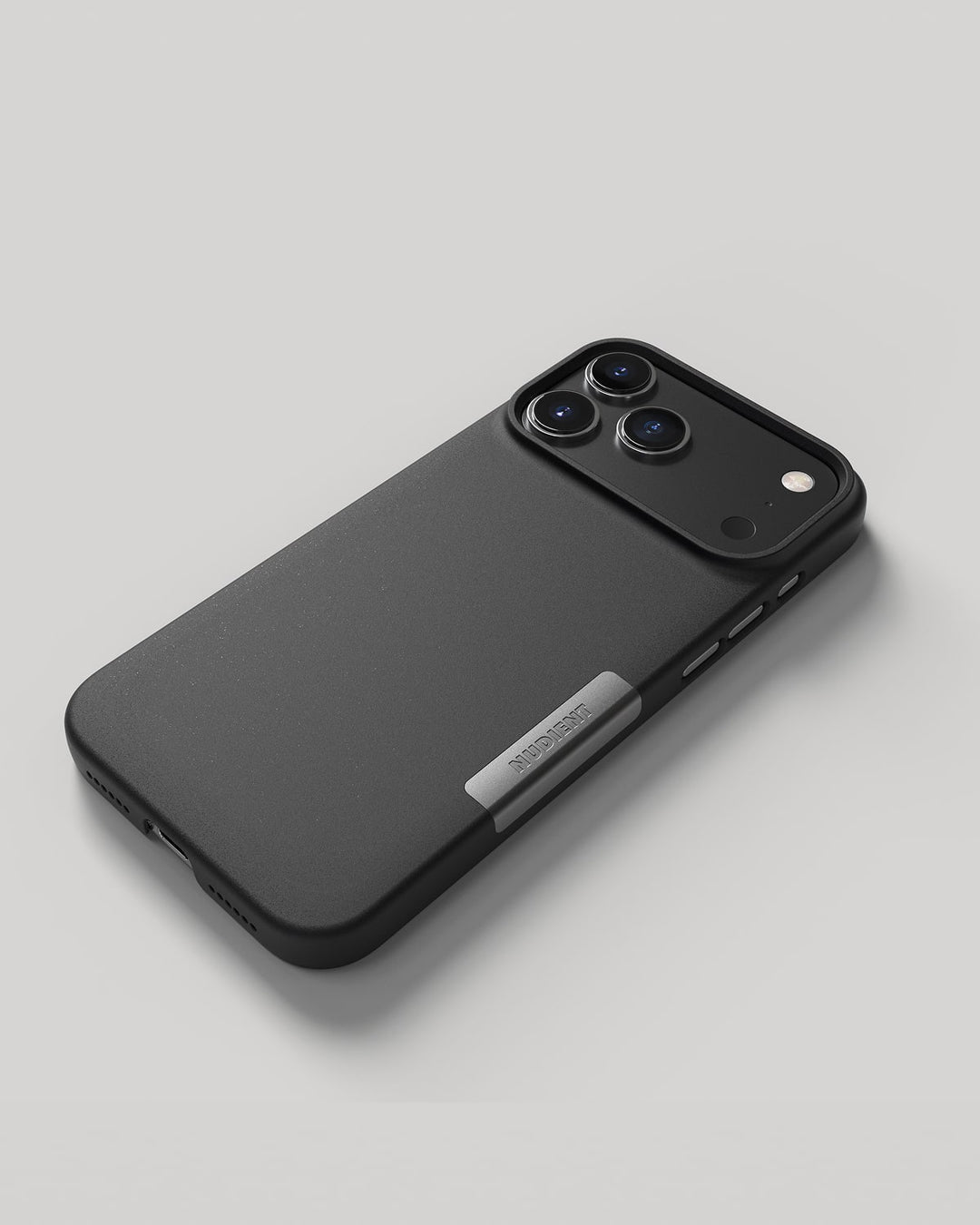 Nudient – Backcover – für Apple iPhone 17 Pro Max – schwarz – MagSafe-kompatibel