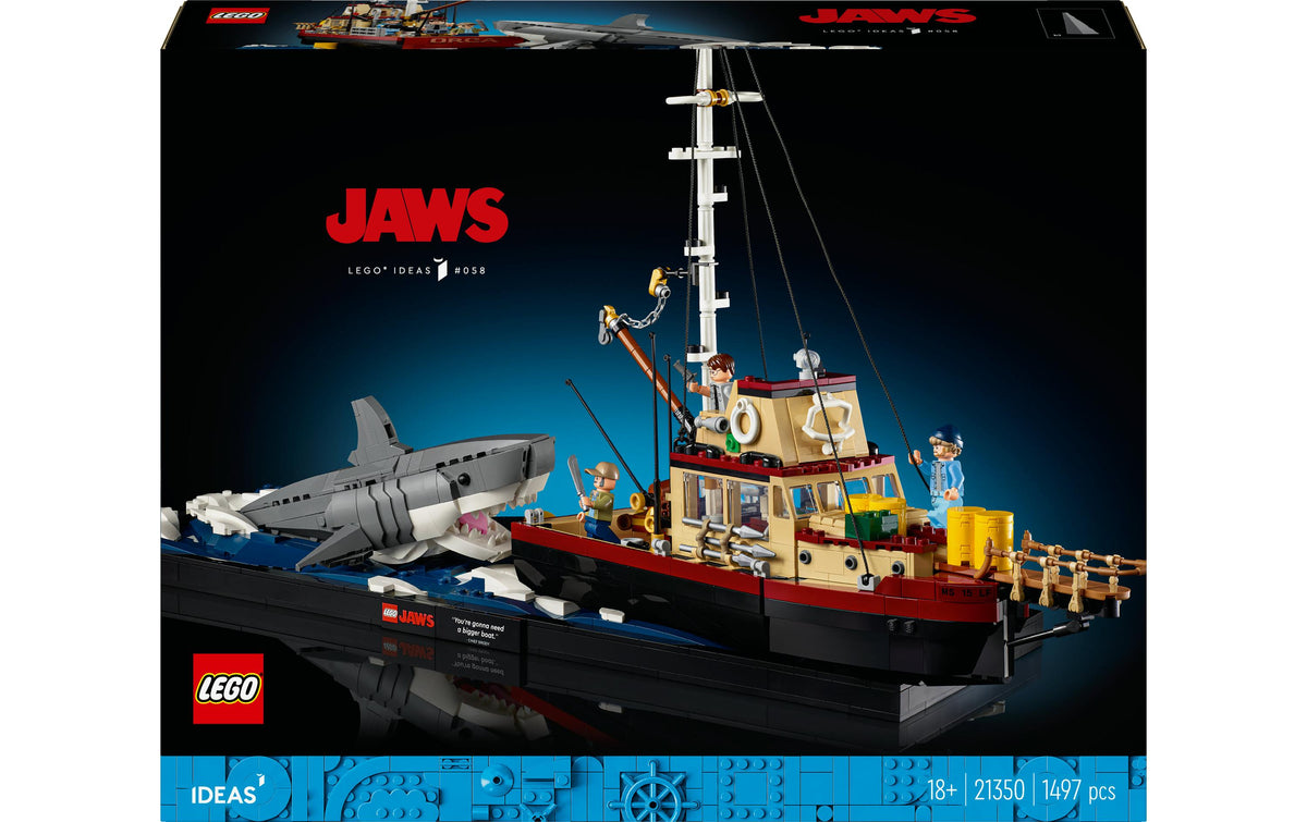 LEGO Ideas 21350 3D Puzzle – Der weisse Hai